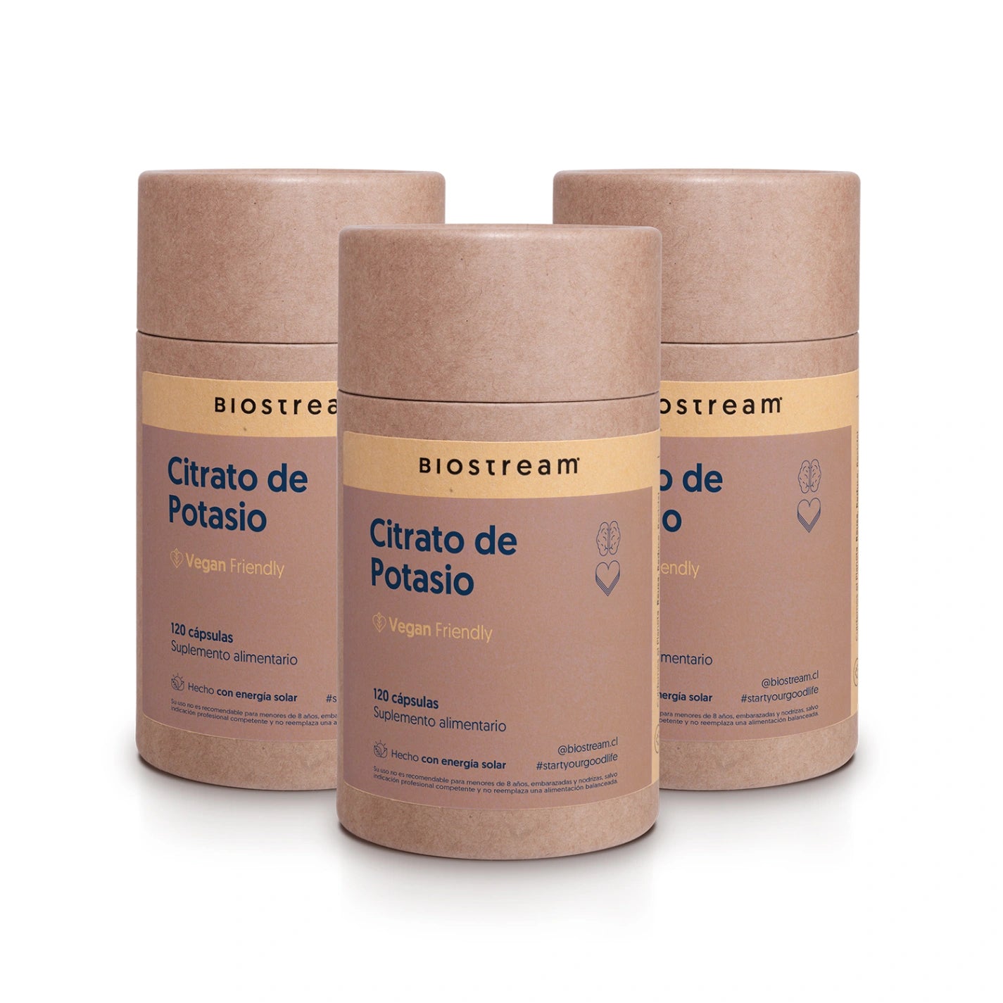 Citrato De Potasio 120 Cápsulas Vegano
