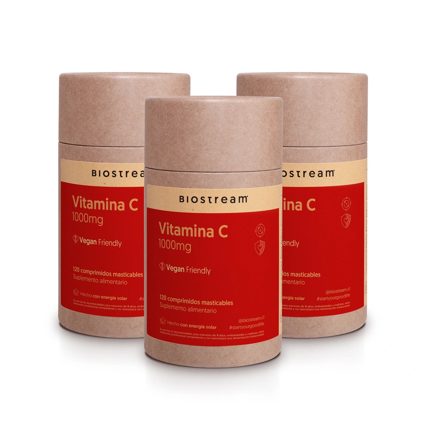 Vitamina C 1000mg 120 Comprimidos Vegano