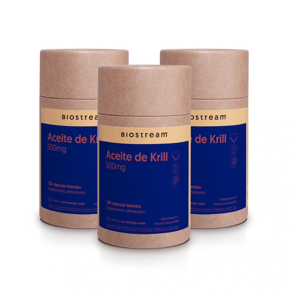 Aceite De Krill 500mg EPA + DHA 120 Cápsulas Blandas