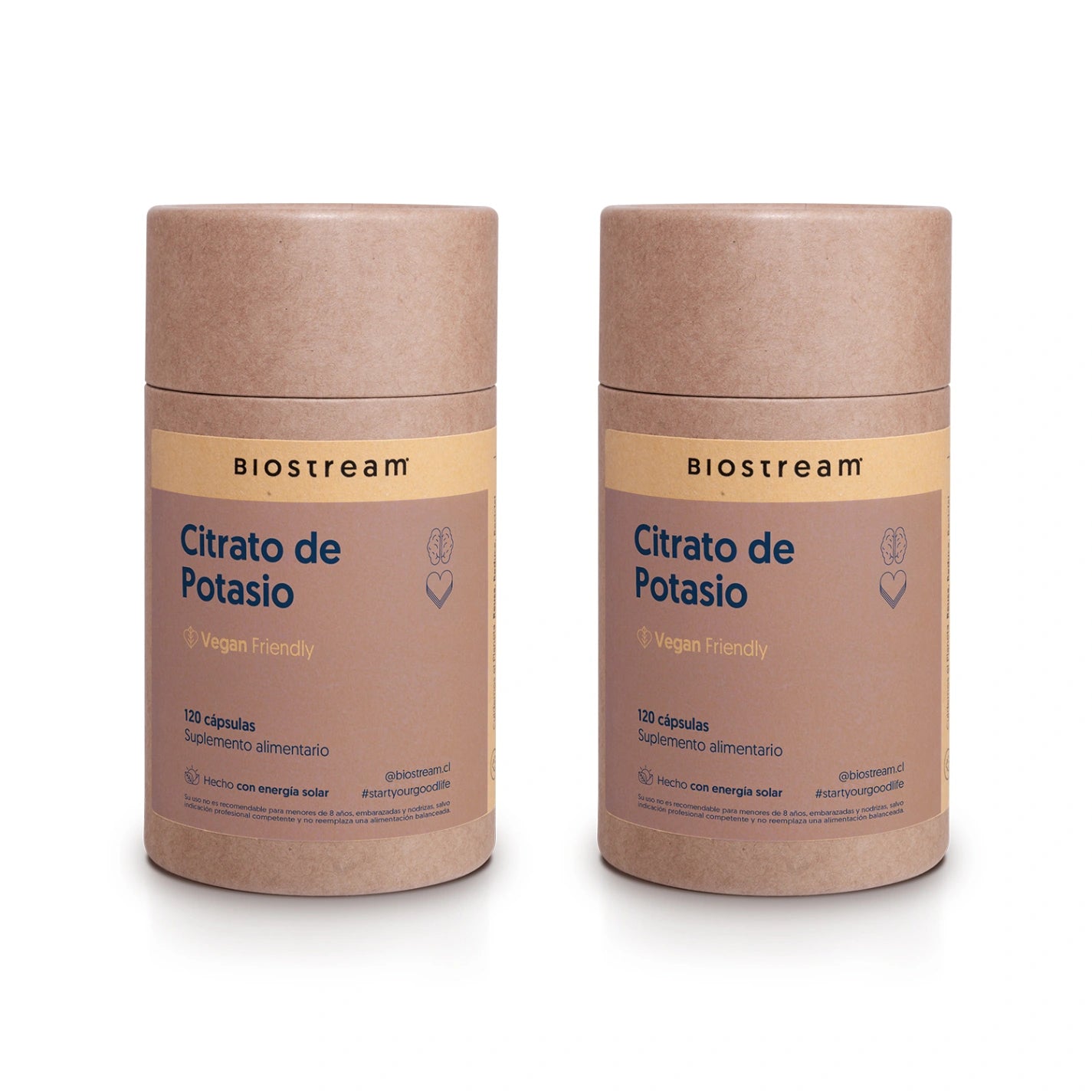 Citrato De Potasio 120 Cápsulas Vegano