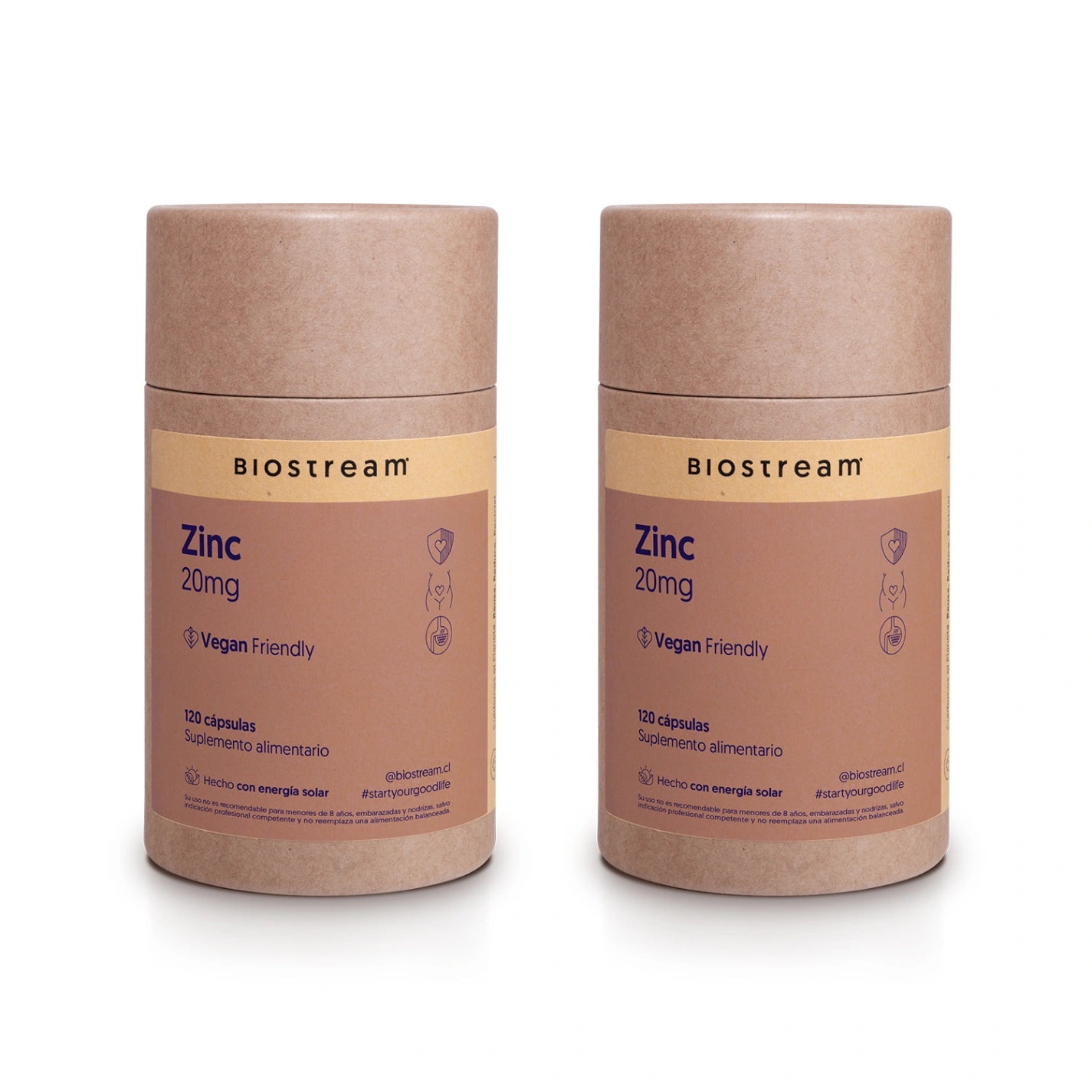Zinc 20mg 120 Cápsulas Veganas