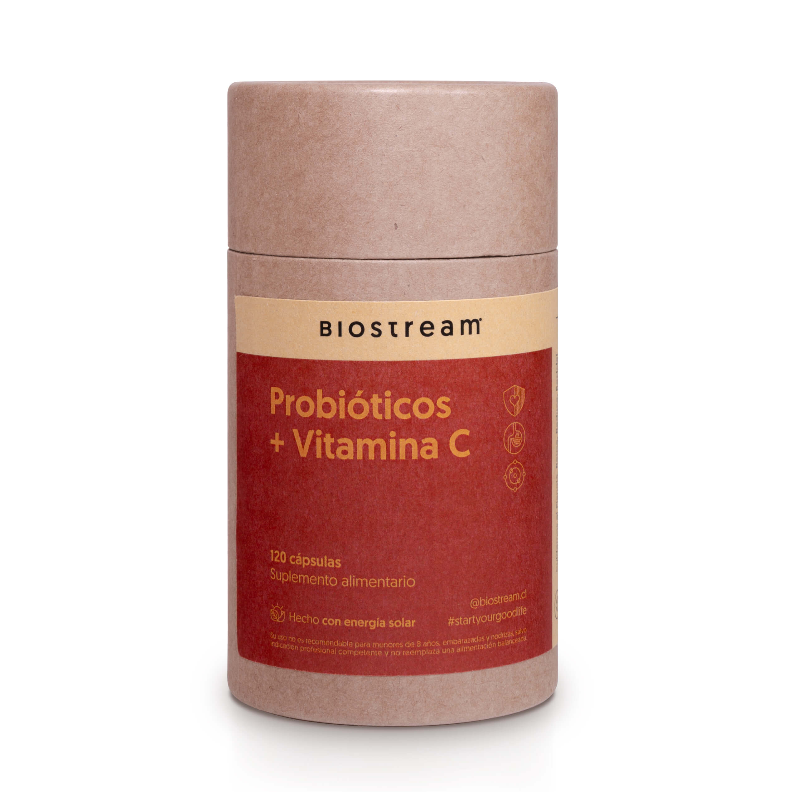 Probióticos + Vitamina C 120 Capsulas
