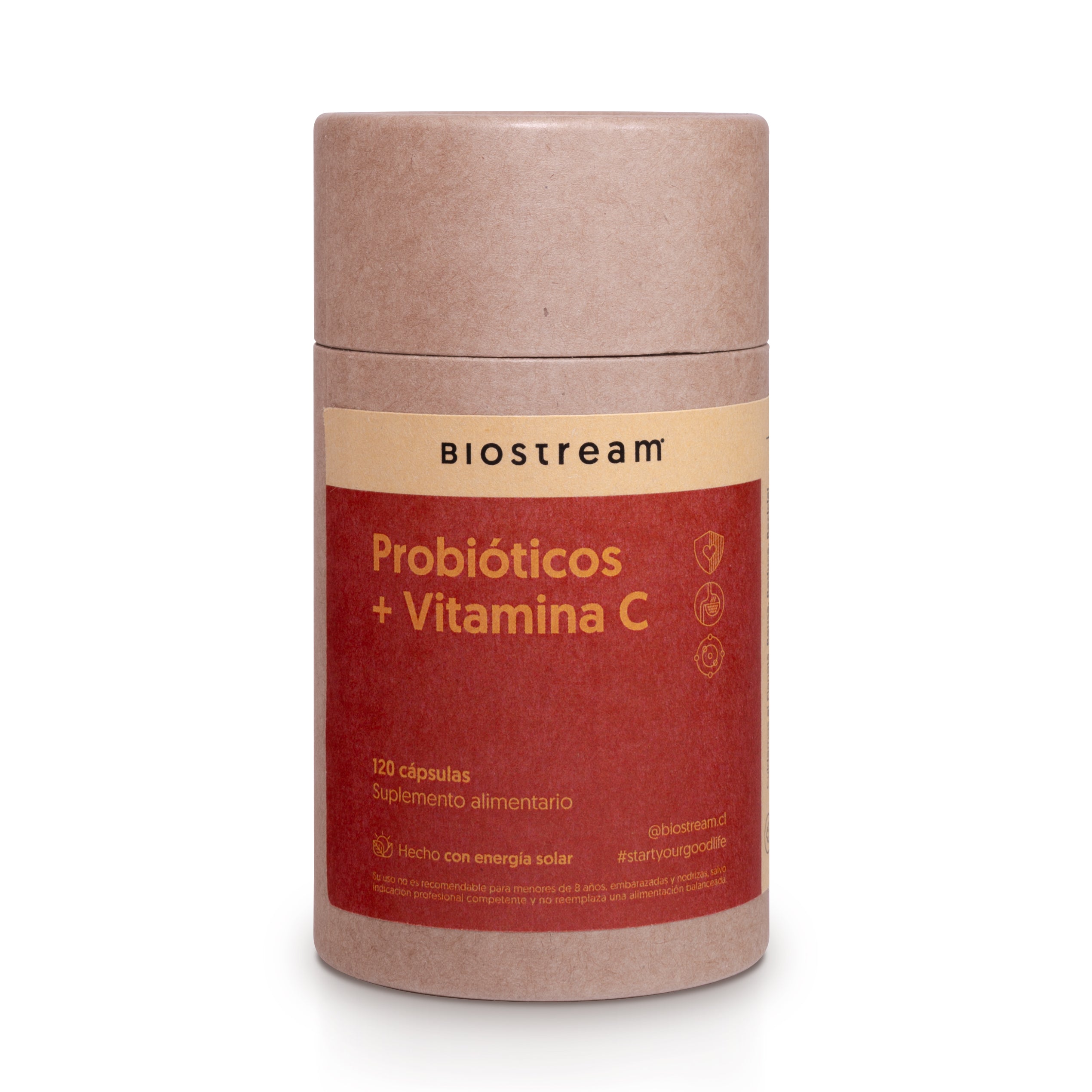 Probióticos + Vitamina C 120 Capsulas