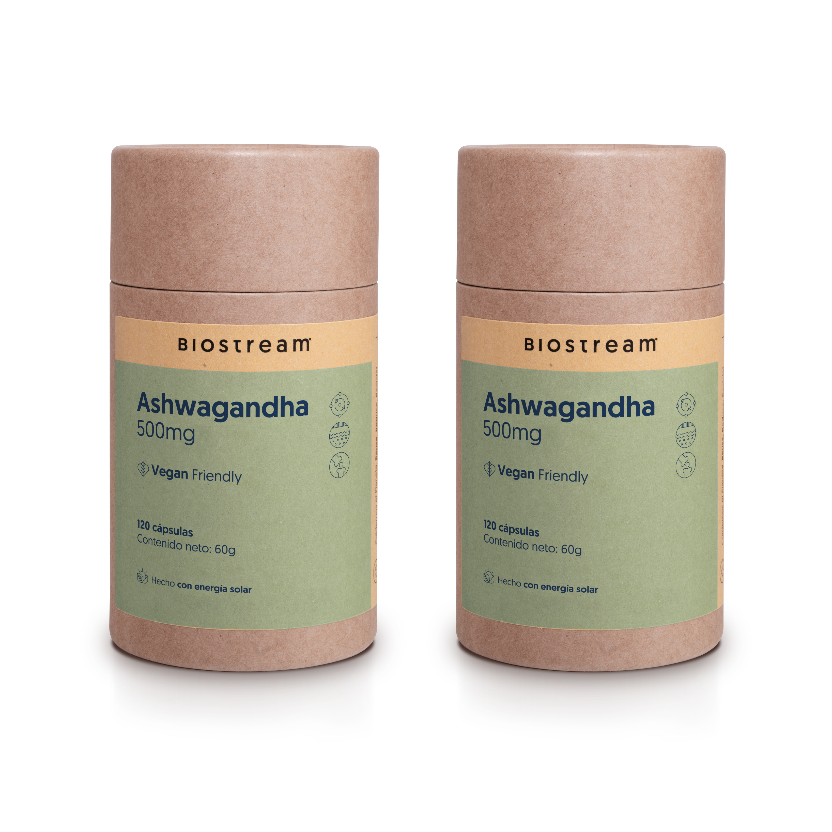Ashwagandha 500mg 120 Cápsulas Vegana