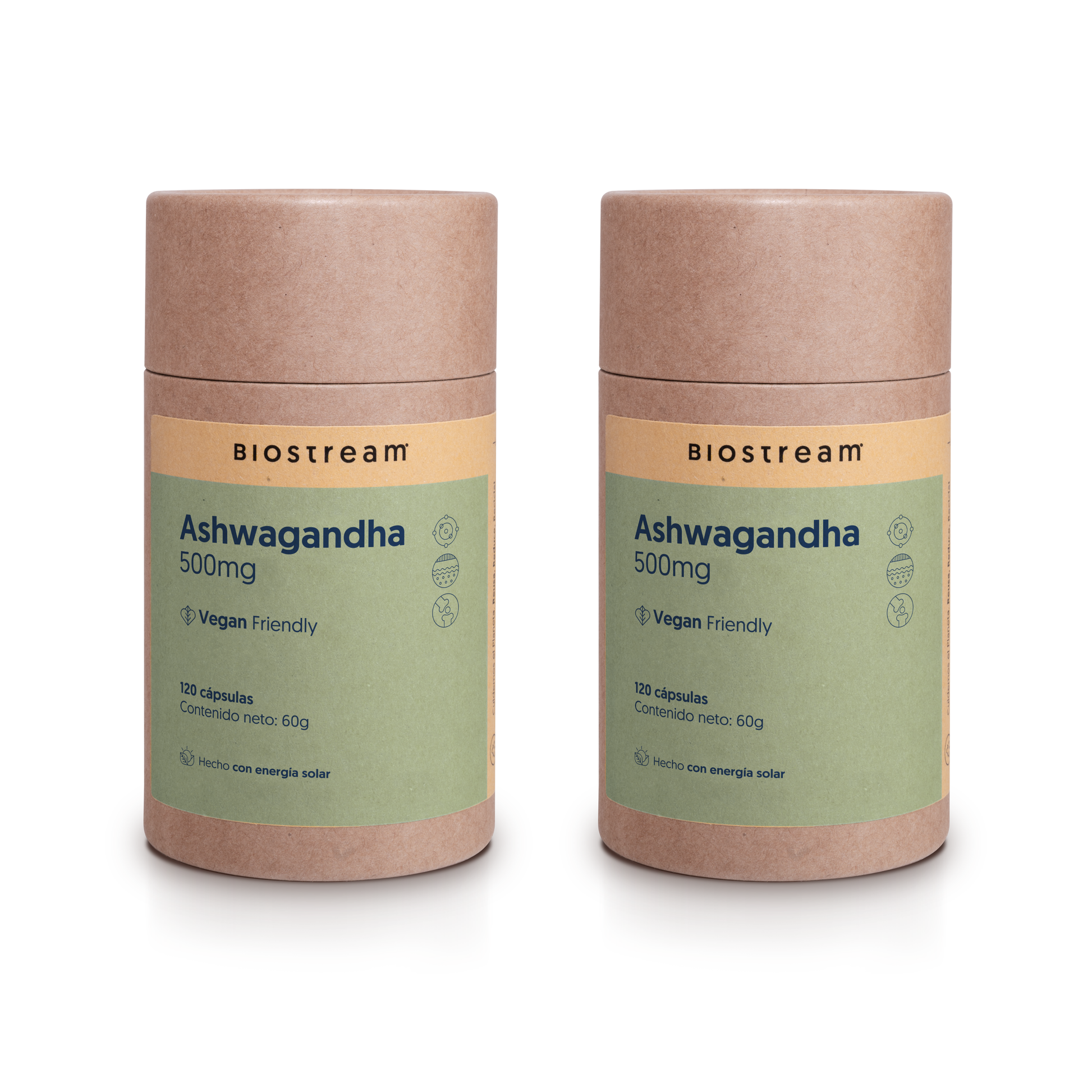 Ashwagandha 500mg 120 Cápsulas Vegana