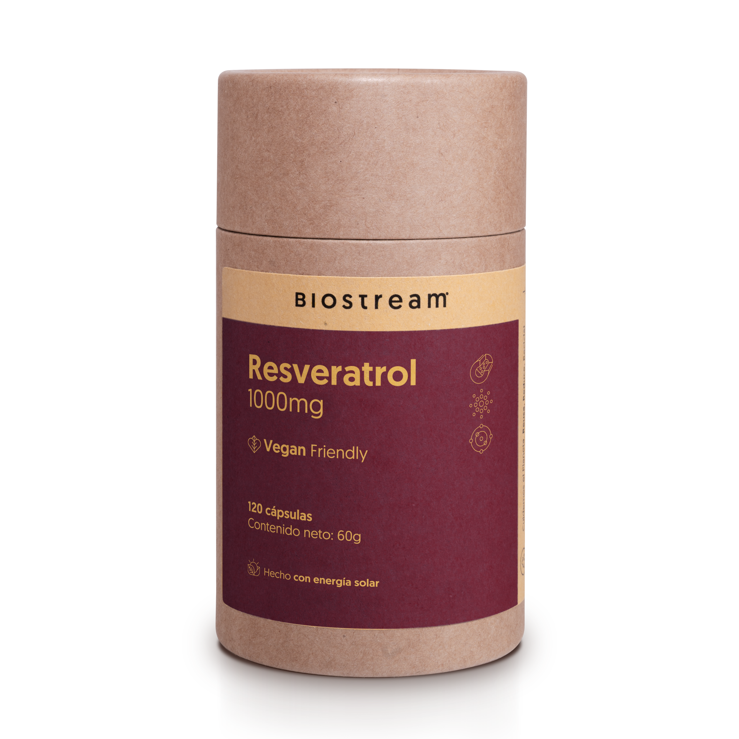 Resveratrol 1000mg 120 Cápsulas Vegano