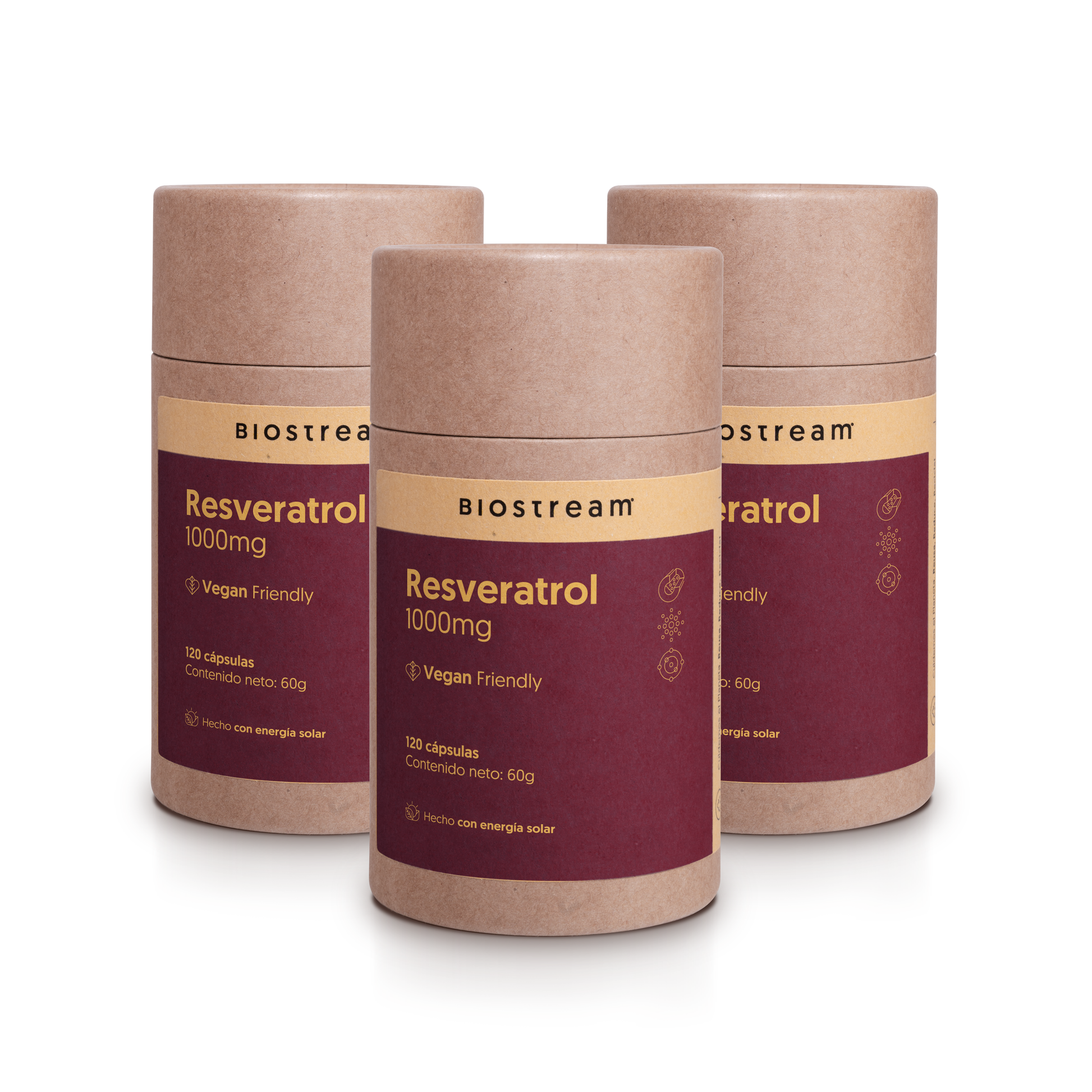 Resveratrol 1000mg 120 Cápsulas Vegano