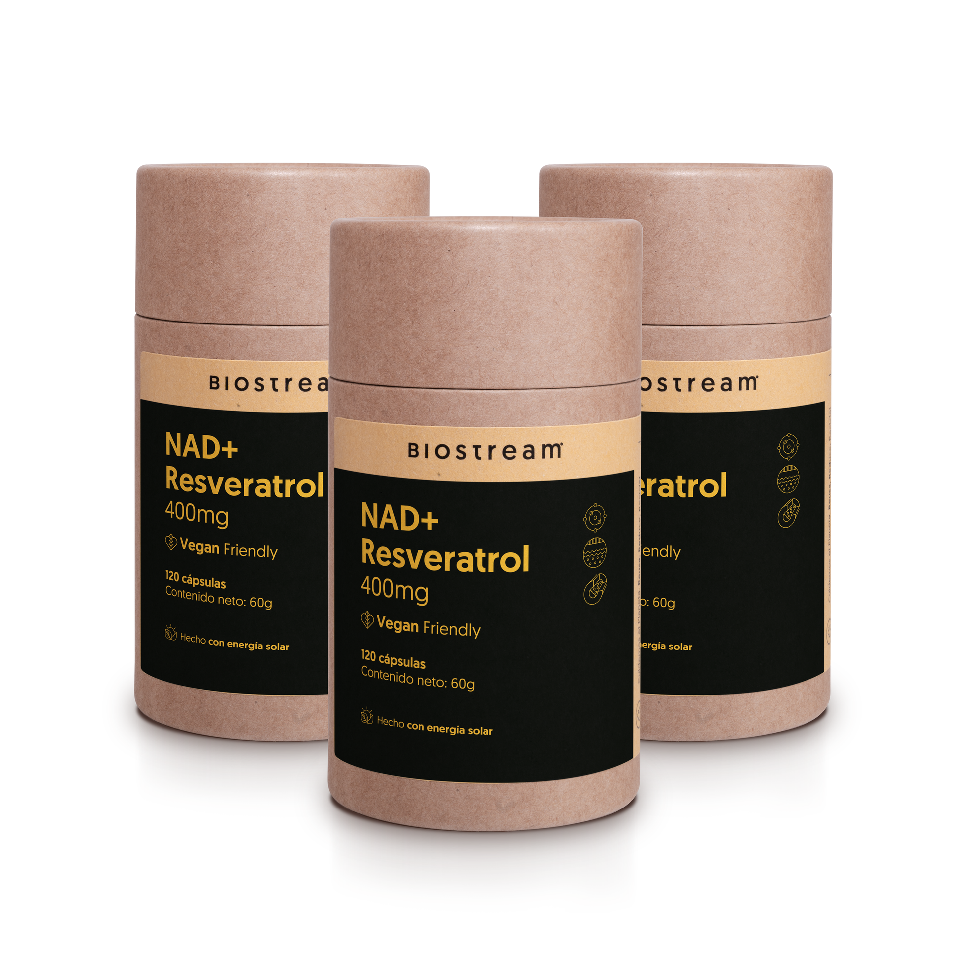 Nad+ Resveratrol 120 Cápsulas Vegano