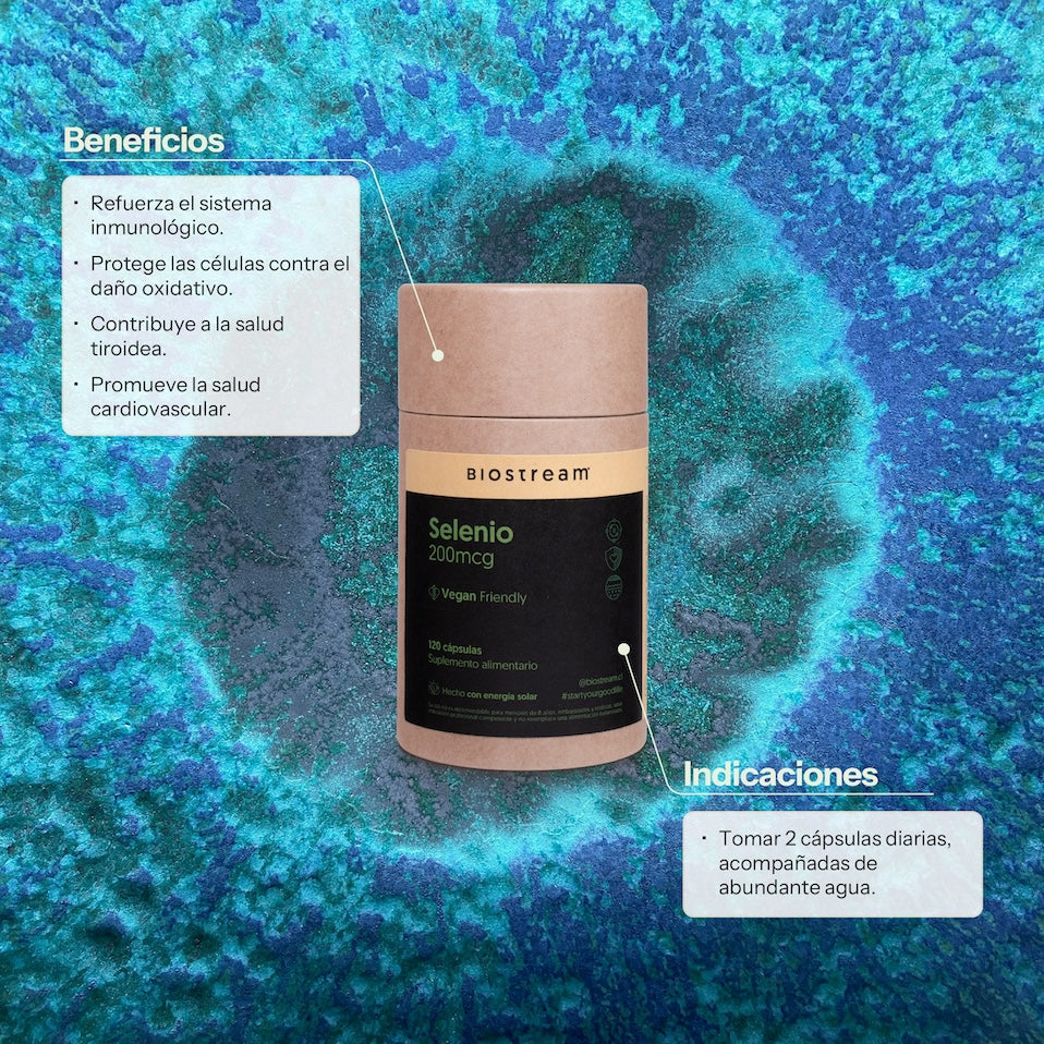 Selenio 200mcg 120 Capsulas Vegano