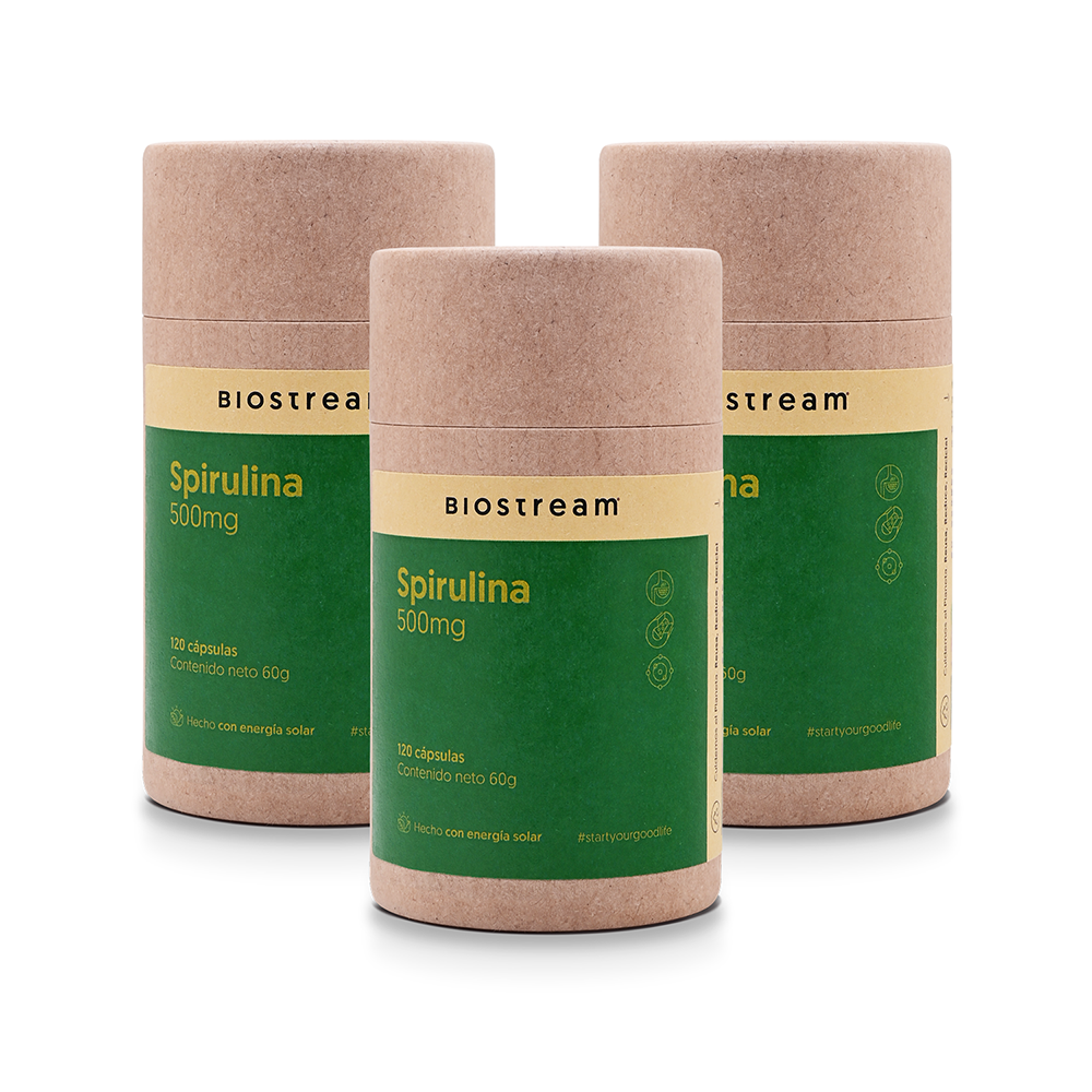 Spirulina 500mg 120 Cápsulas
