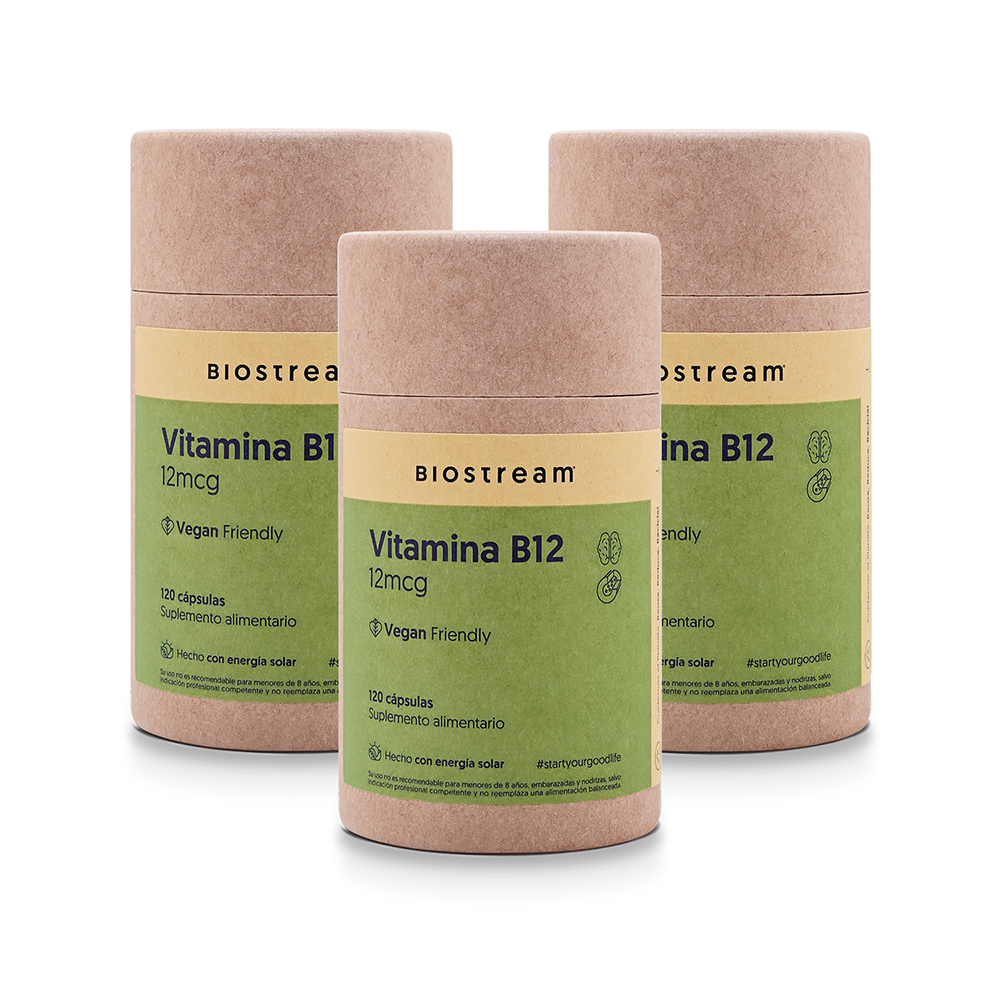 Vitamina B12 12mcg 120 Cápsulas Vegana