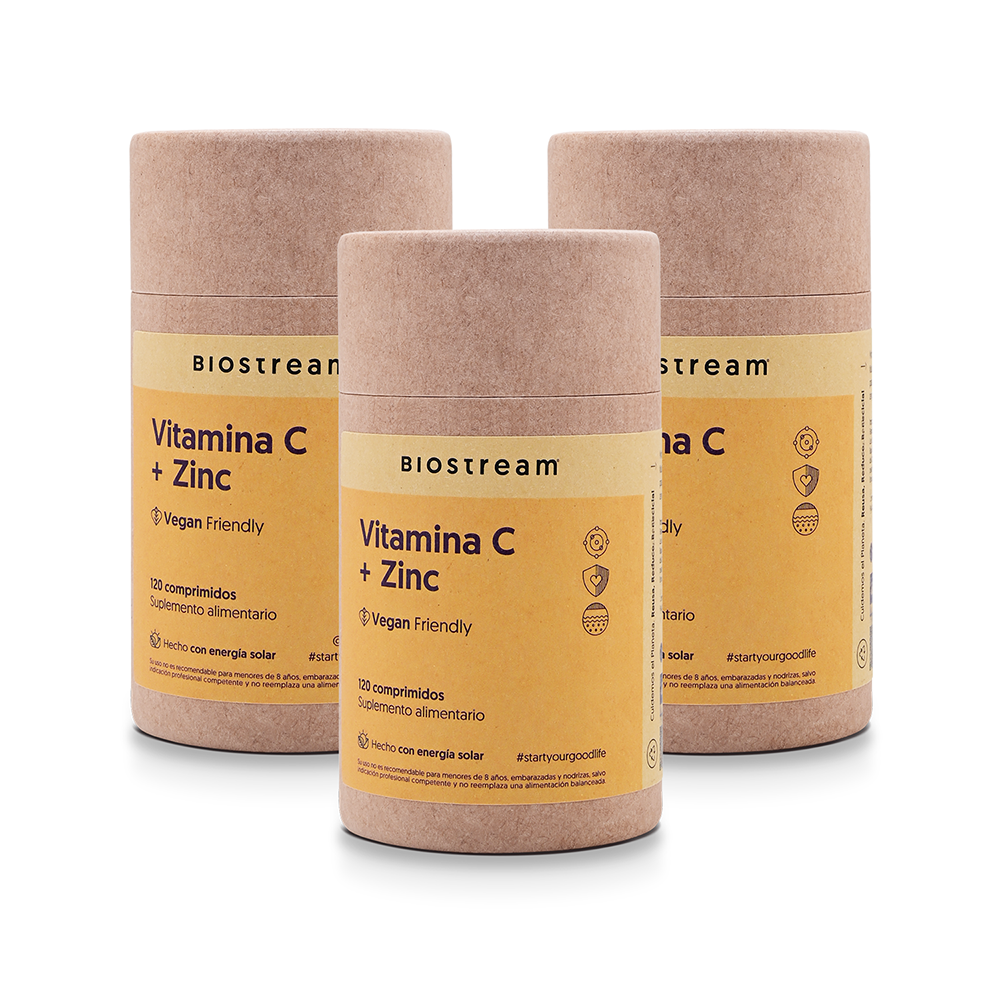 Vitamina C + Zinc 120 Cápsulas Vegana
