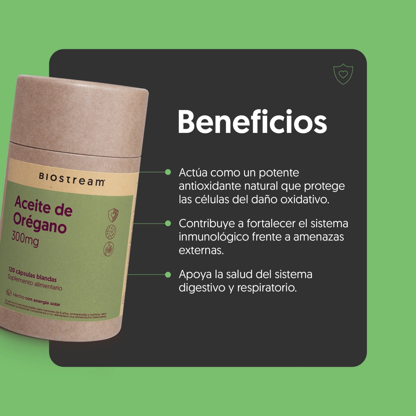 Aceite de Orégano 300mg 120 cápsulas blandas