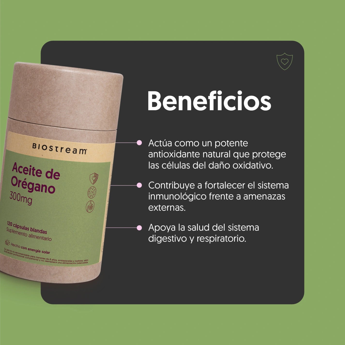 Aceite de Orégano 300mg 120 cápsulas blandas