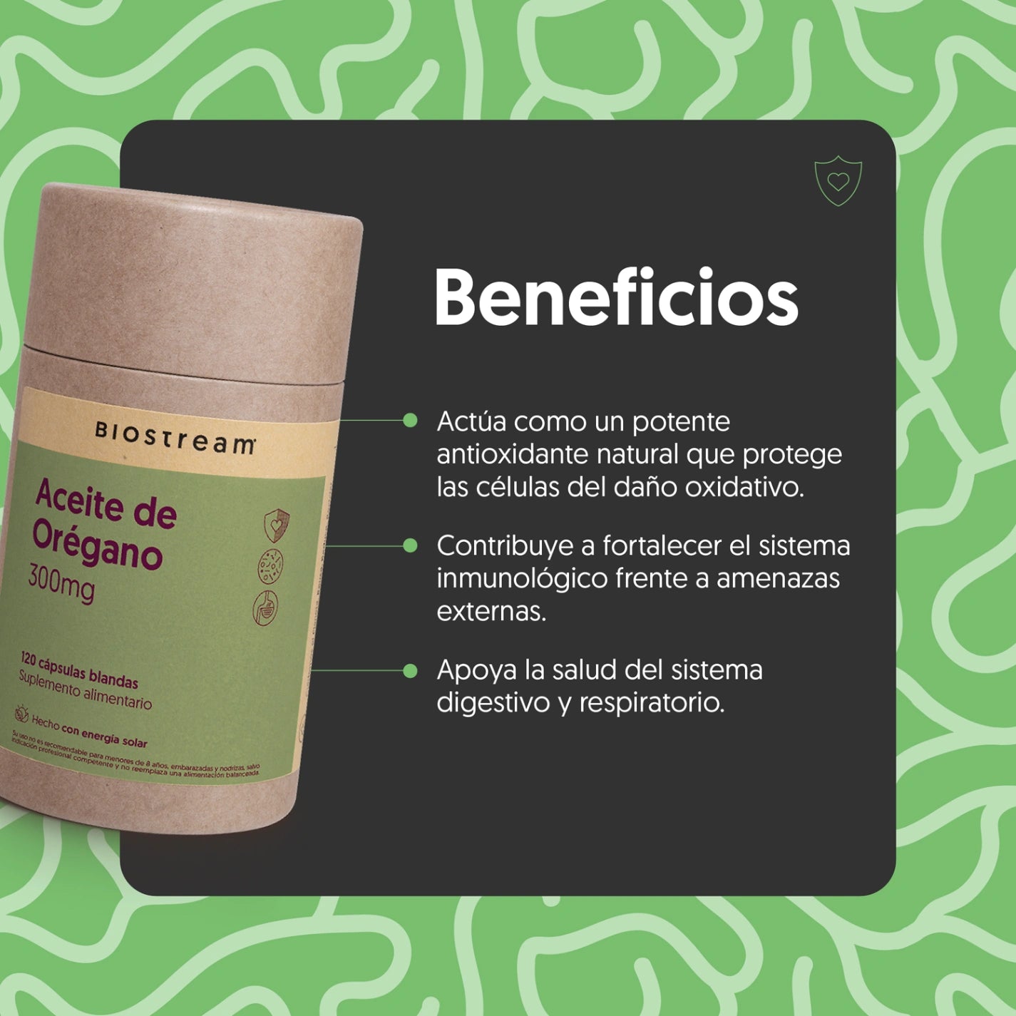 Aceite de Orégano 300mg 120 cápsulas blandas