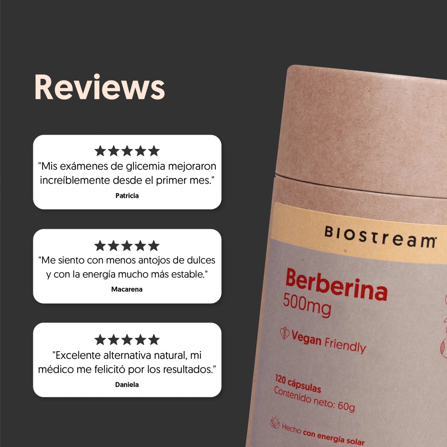 Berberina 500mg 120 Cápsulas Vegana