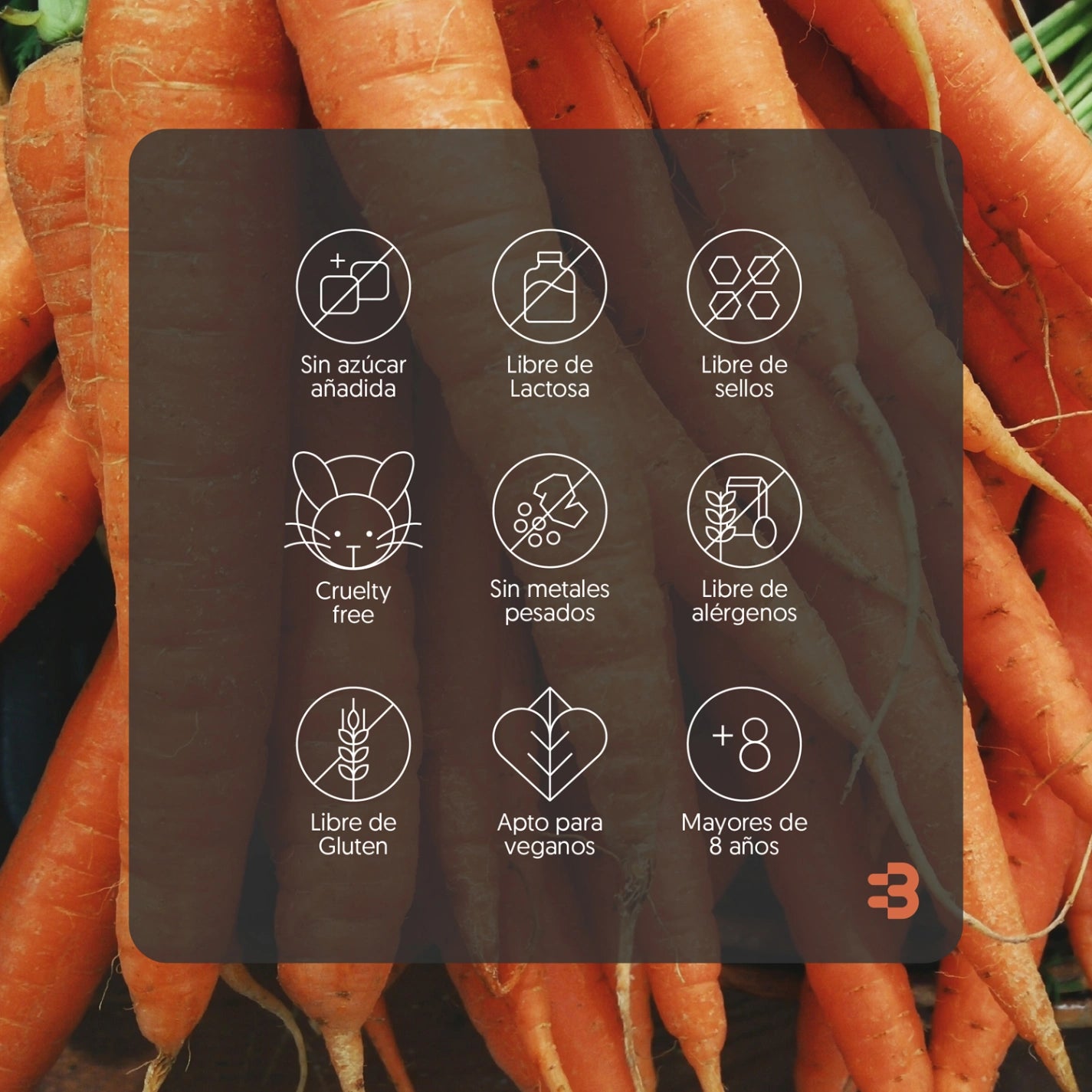 Betacaroteno 500mg 120 Cápsulas Vegano