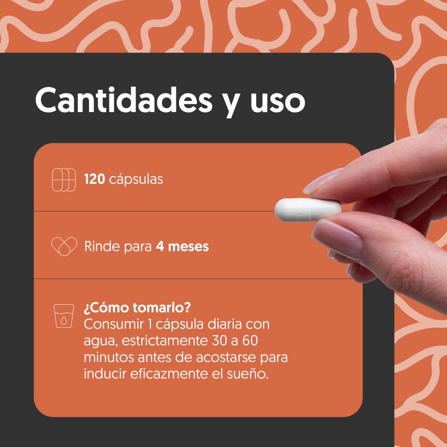 Bisglicinato de Magnesio + L-triptófano 120 Cápsulas Vegano
