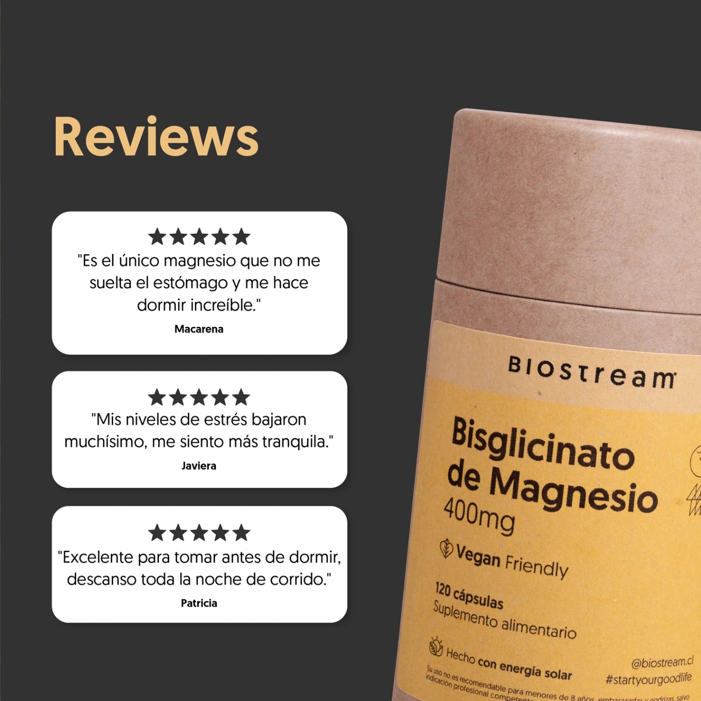 Bisglicinato de Magnesio 400mg 120 Capsulas Vegano