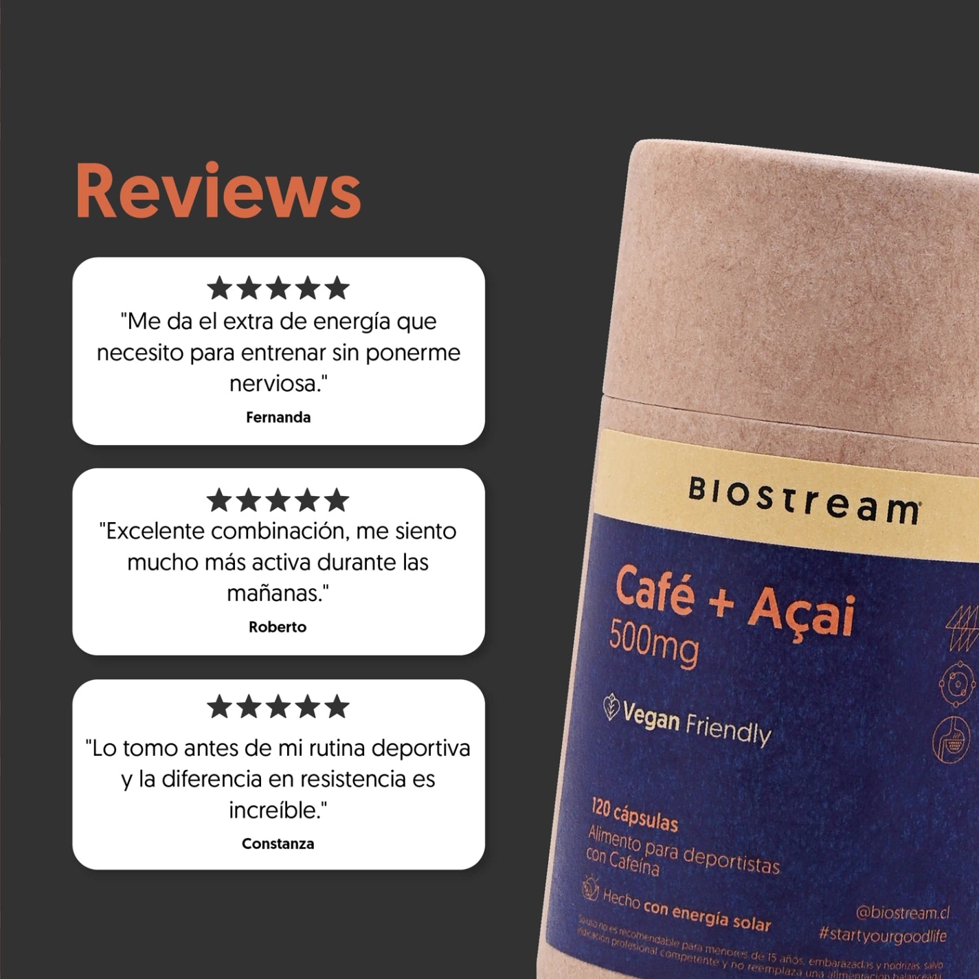 Café + Açaí 500mg 120 Cápsulas Vegano