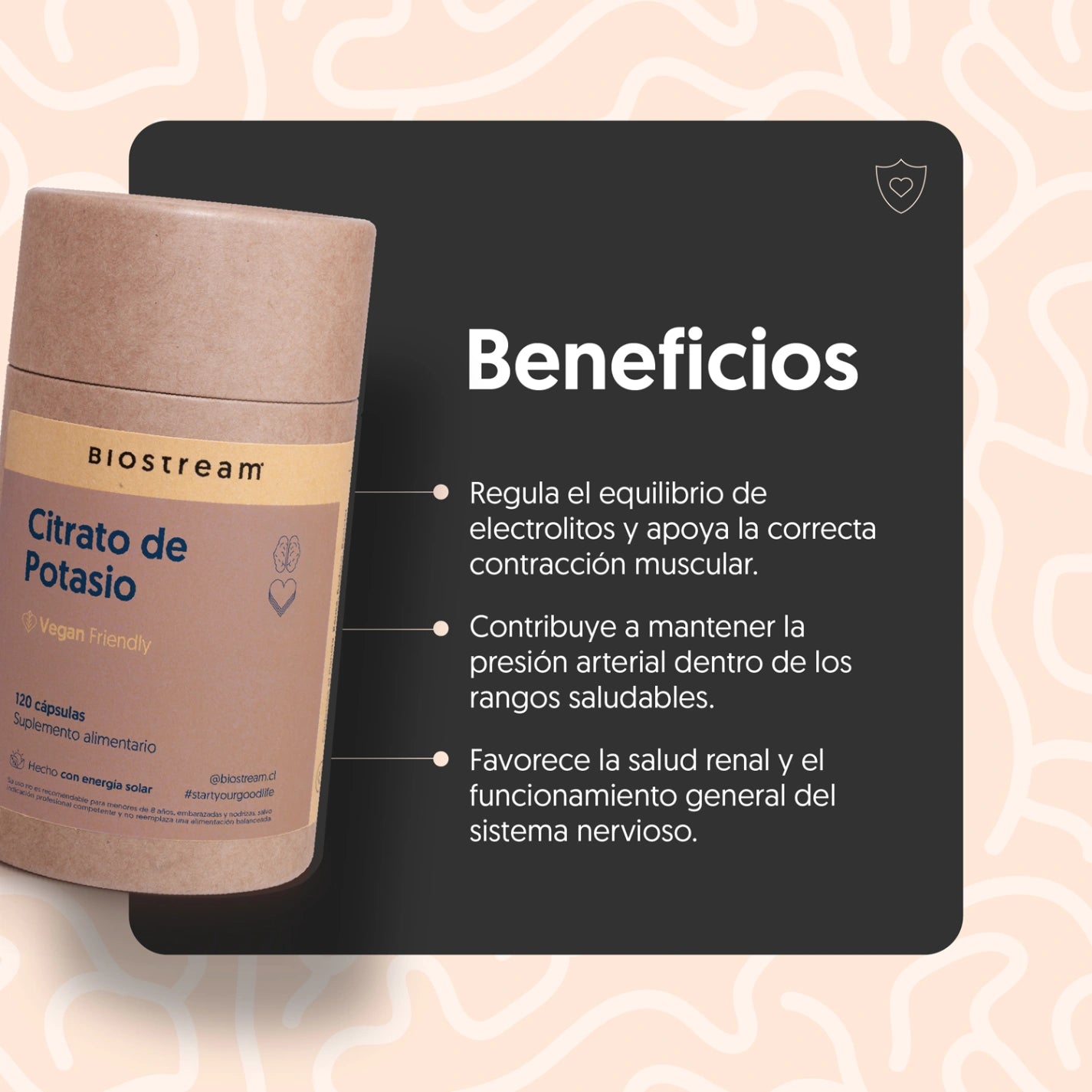 Citrato De Potasio 120 Cápsulas Vegano