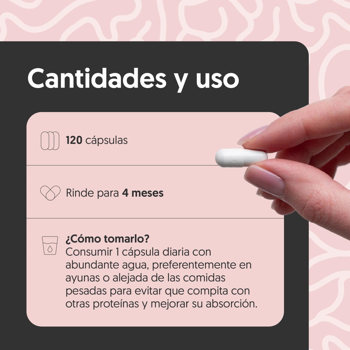 Colágeno Hidrolizado 500mg 120 Cápsulas