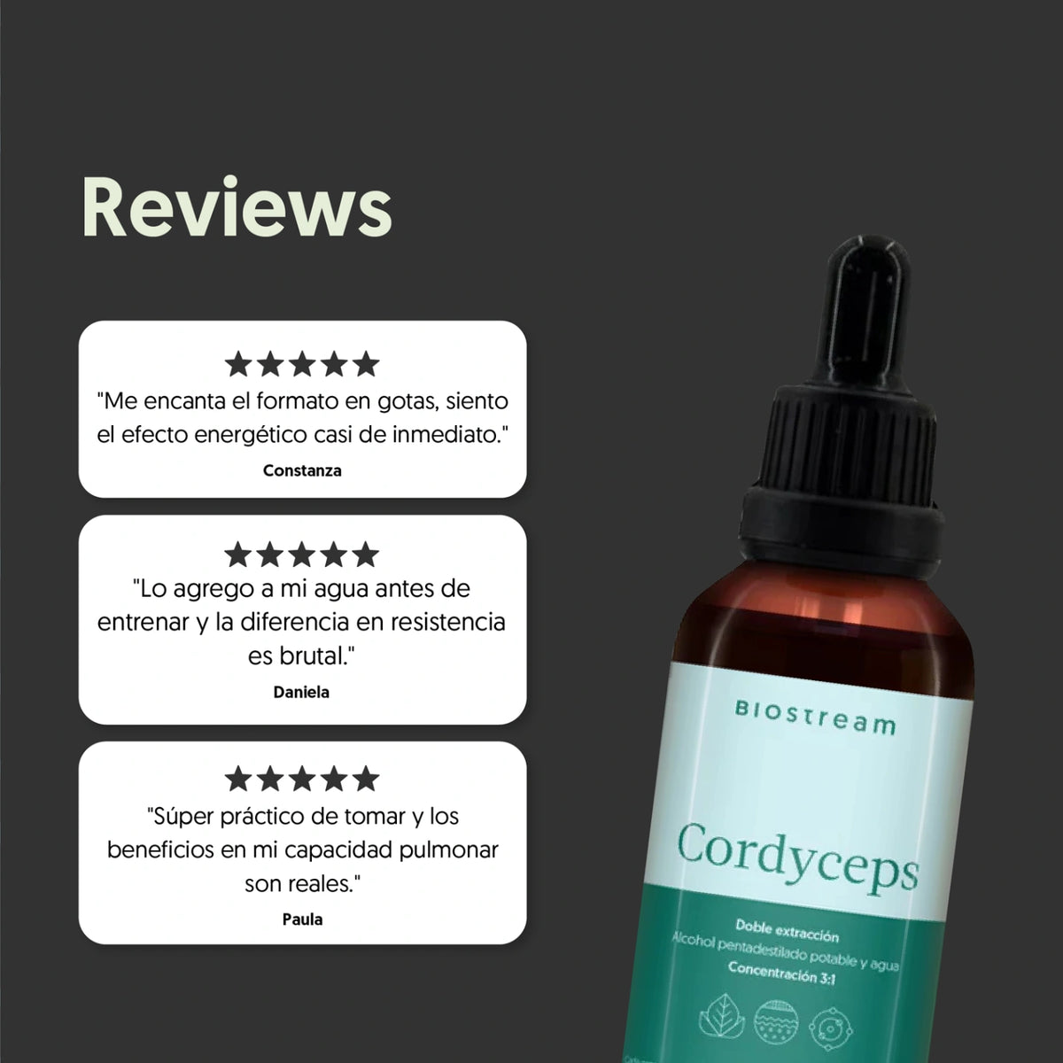 Hongo Cordyceps en Gotas - Ultra Concentrado 30ml