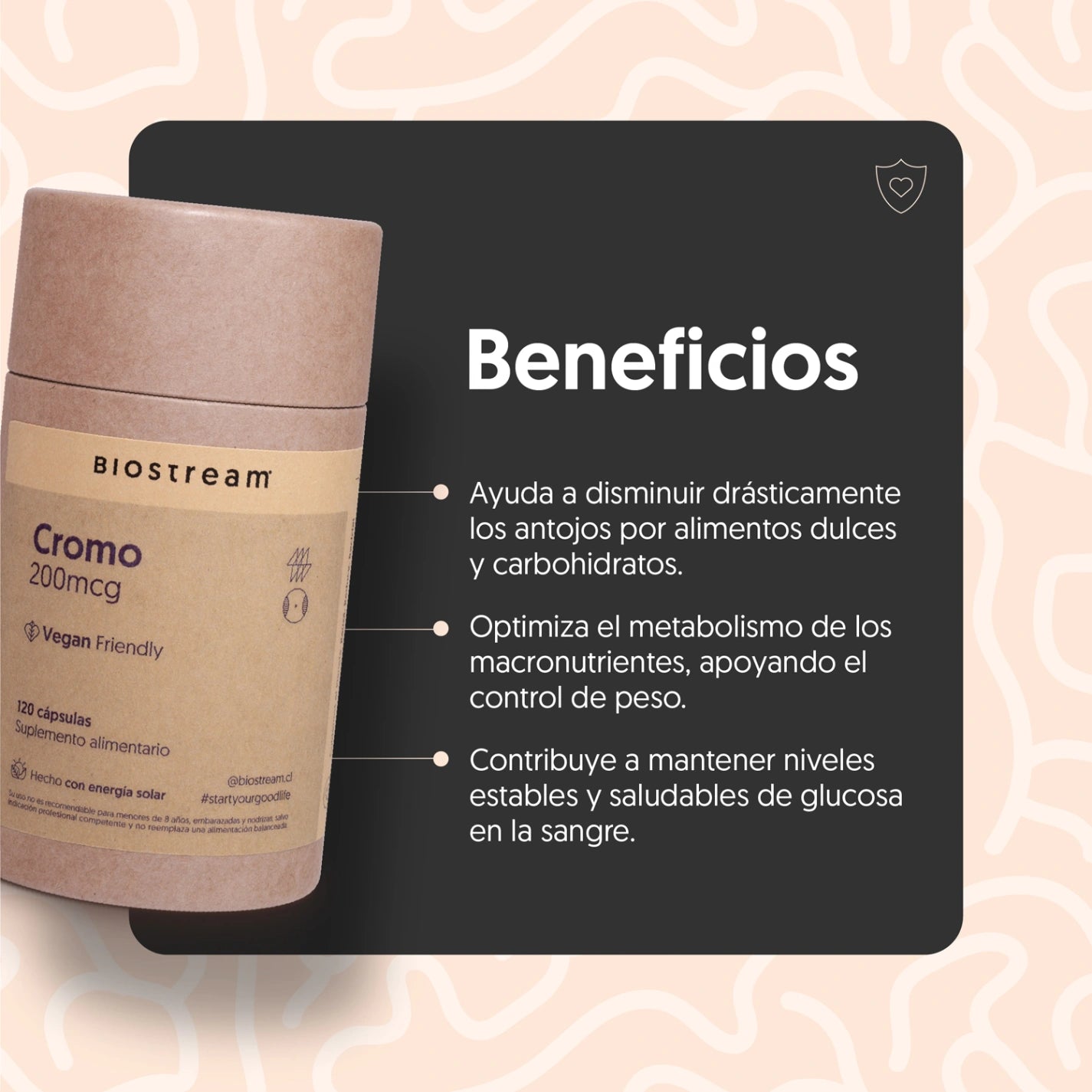 Cromo 200mcg 120 Cápsulas Vegano