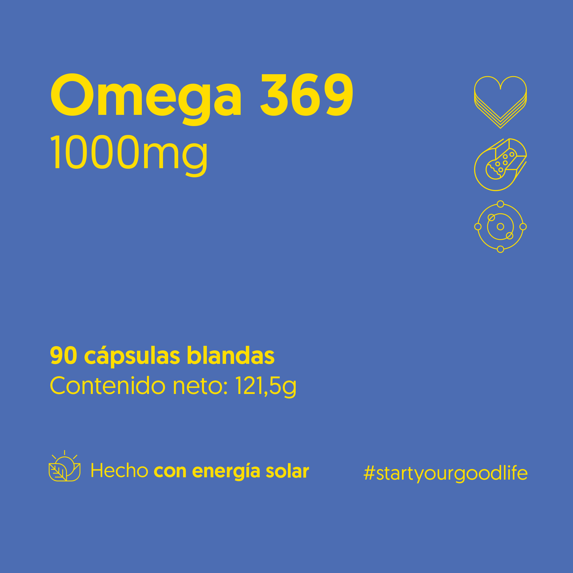 Omega 369 1000mg 90 Cápsulas Blandas