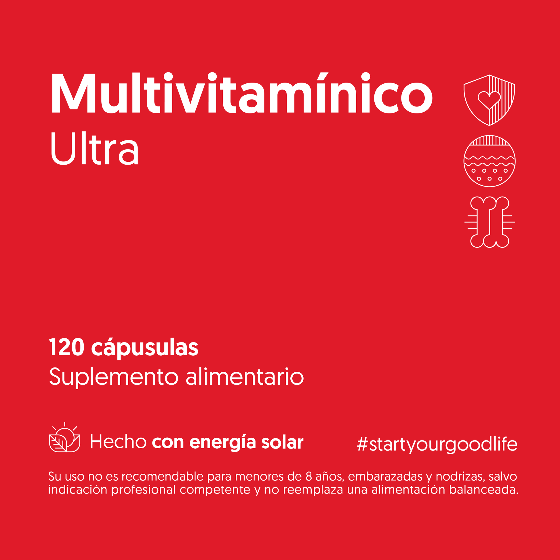 Multivitamíníco Ultra 120 Comprimidos Masticables
