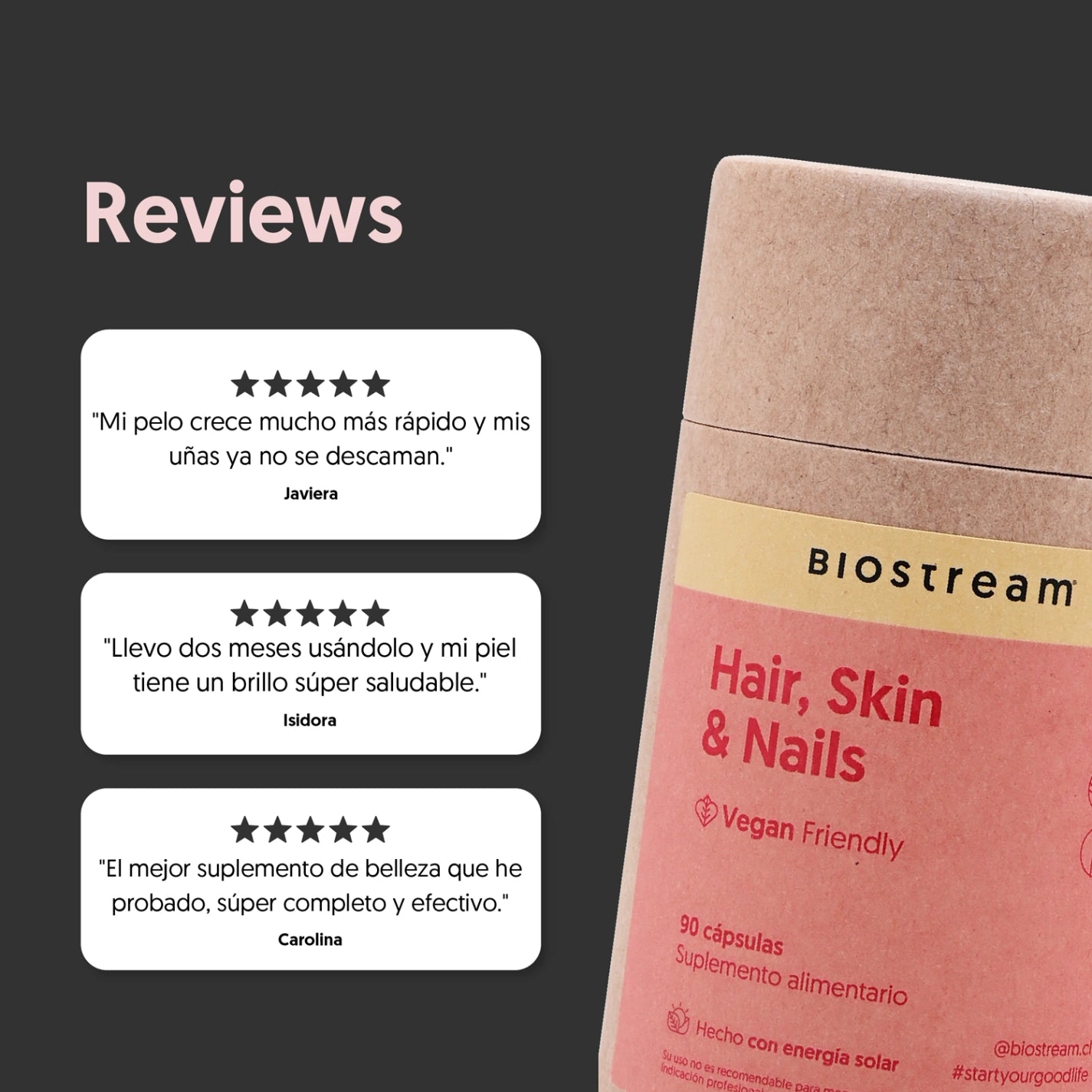 Hair, Skin & Nails 120 Cápsulas Micropellets Vegano
