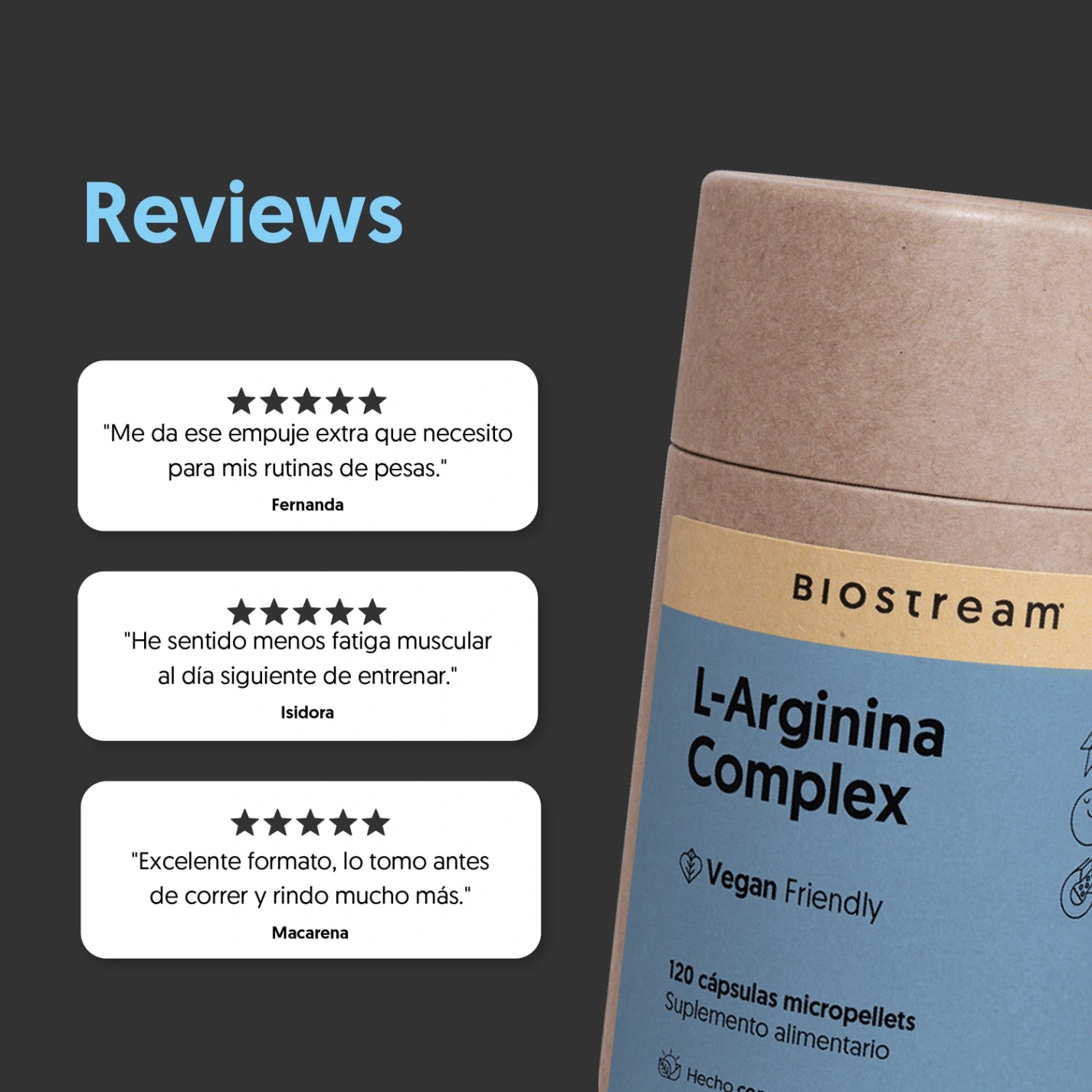 L-Arginina Complex 120 cápsulas micropellets Vegana