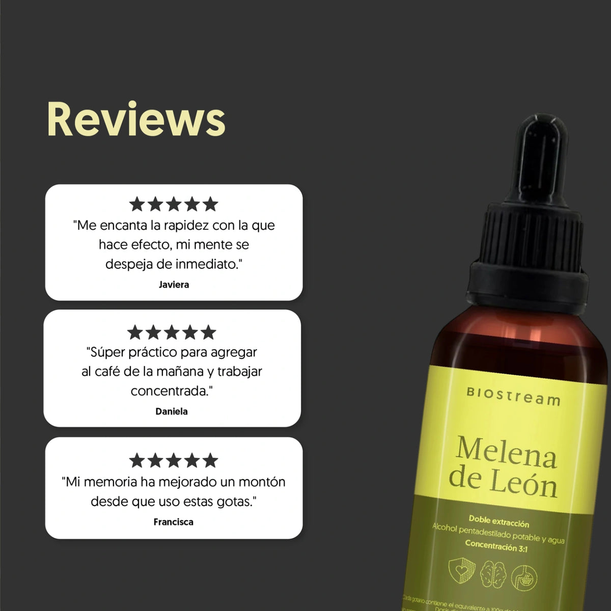 Hongo Melena de León en Gotas - Ultra Concentrado 30ml