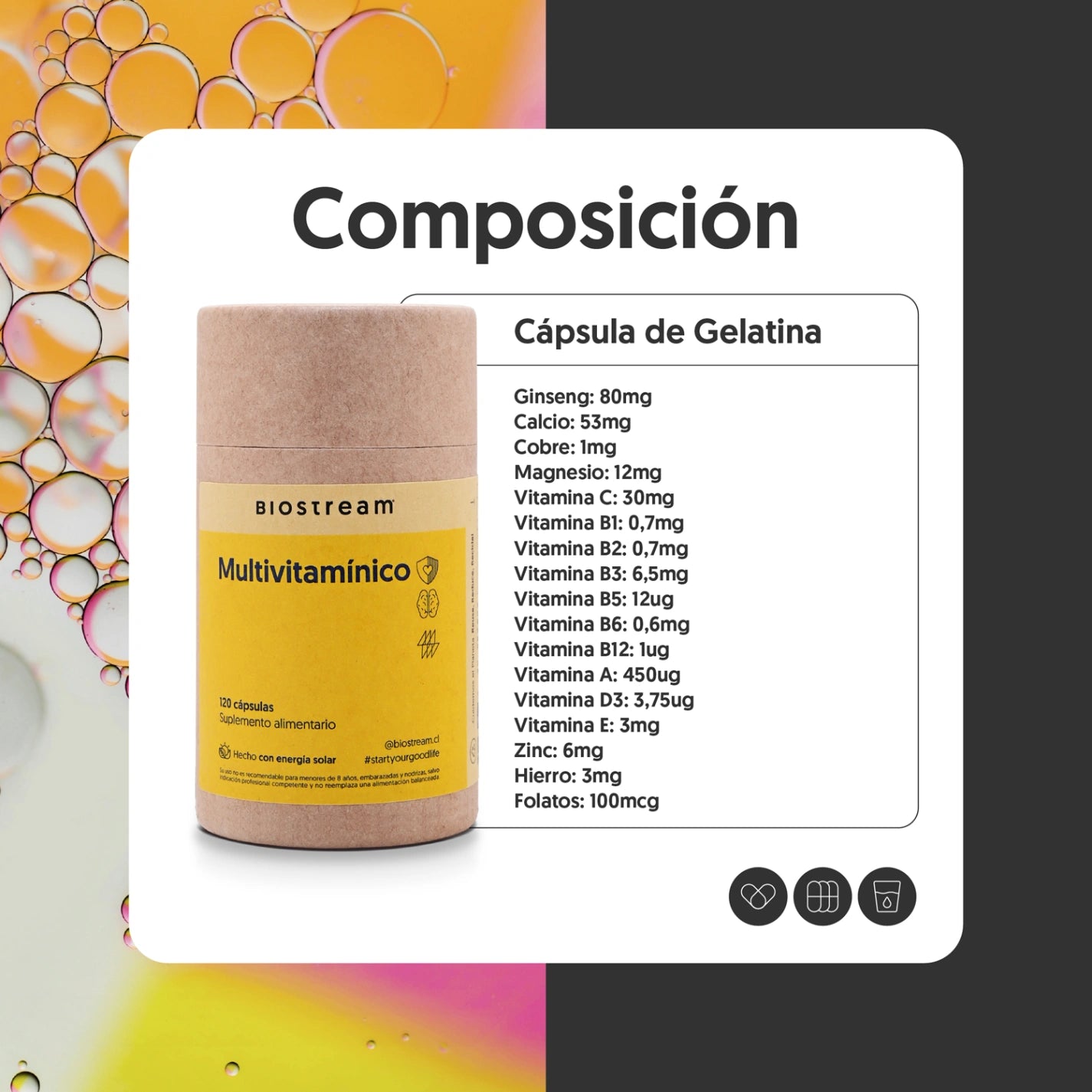 Multivitamínico 120 Cápsulas