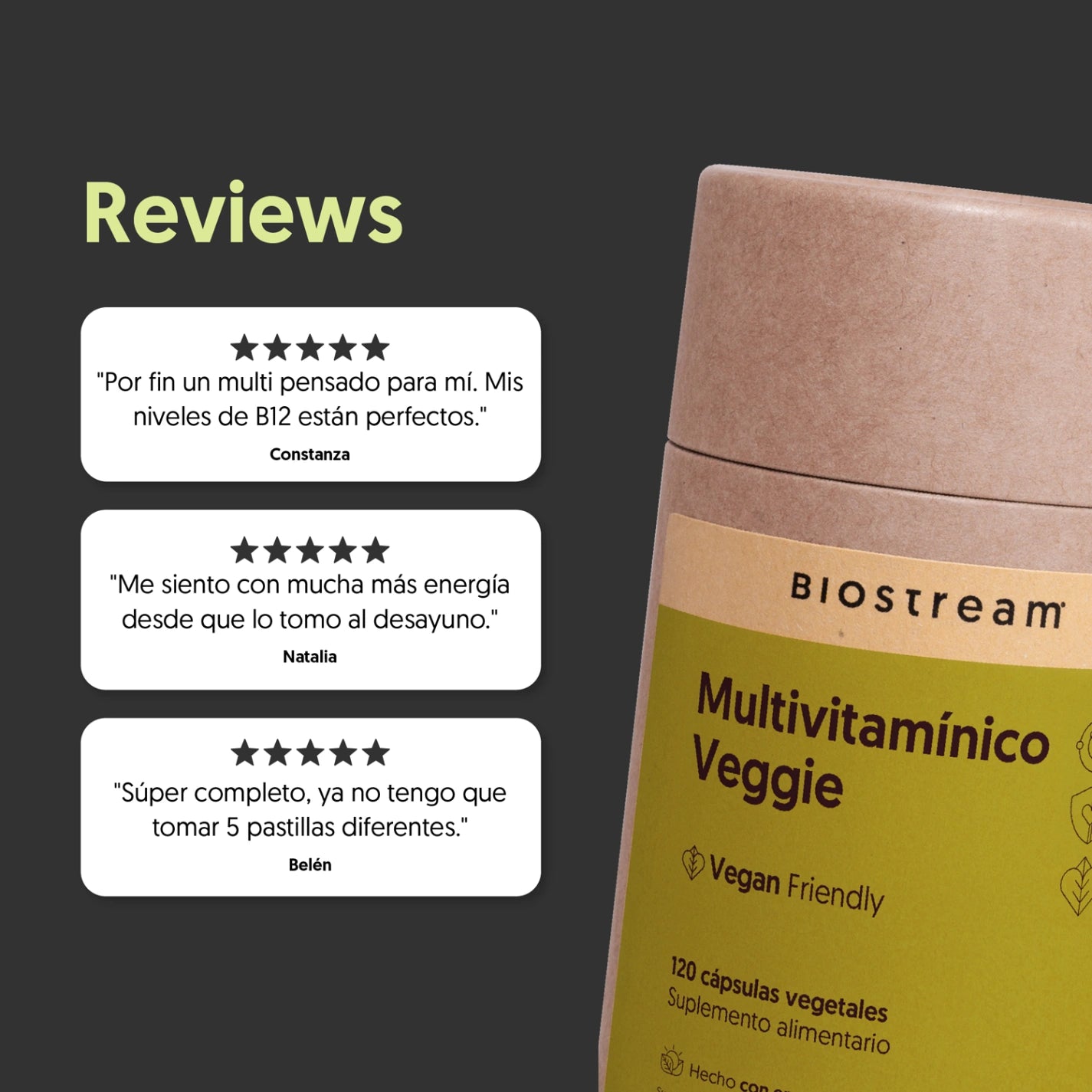Multivitamínico Veggie 120 cápsulas Vegana