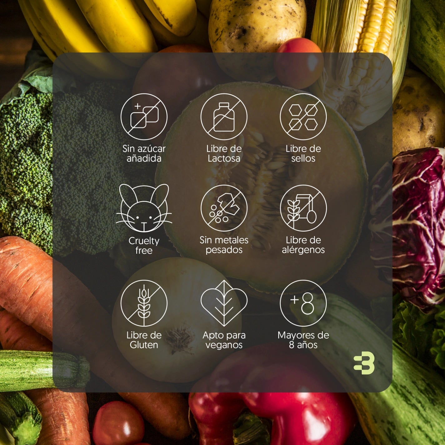 Multivitamínico Veggie 120 cápsulas Vegana