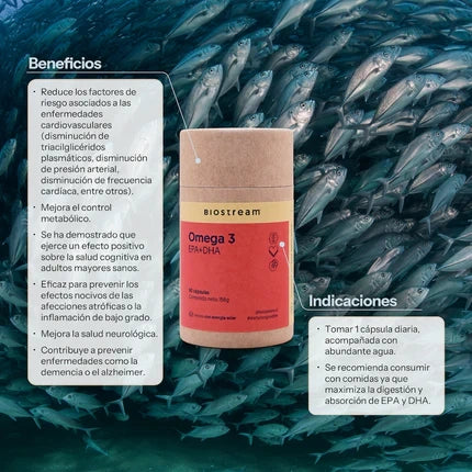 Omega 3 EPA y DHA en Chile para corazón y cerebro