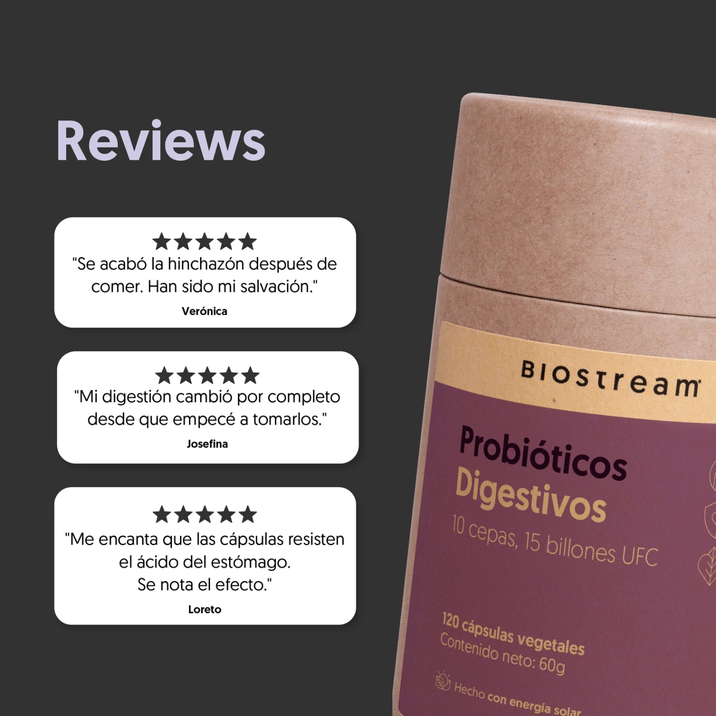 Probióticos Flora Digestiva 10 cepas, 15 billones UFC 120 cápsulas