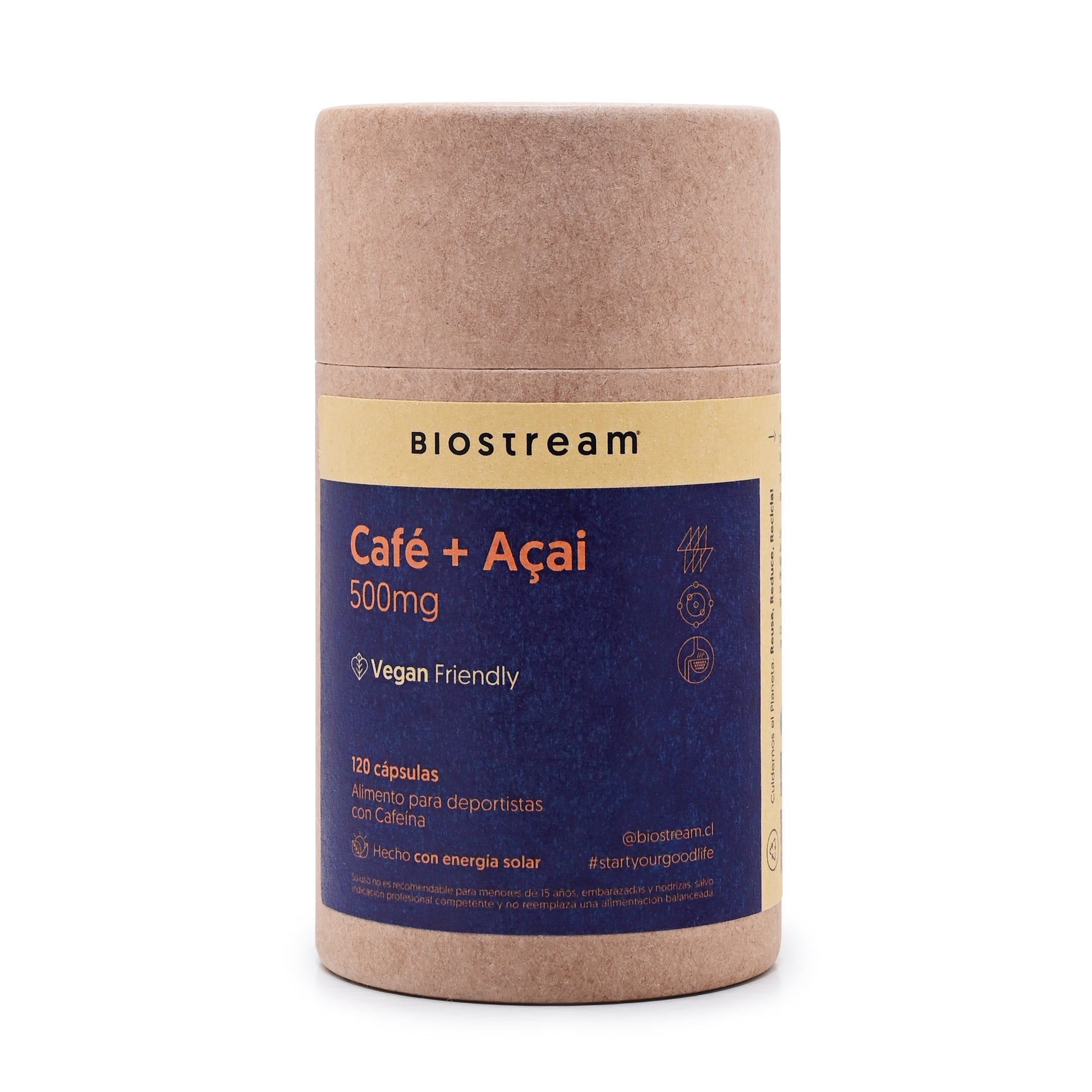 Café + Açaí 500mg 120 Cápsulas Vegano