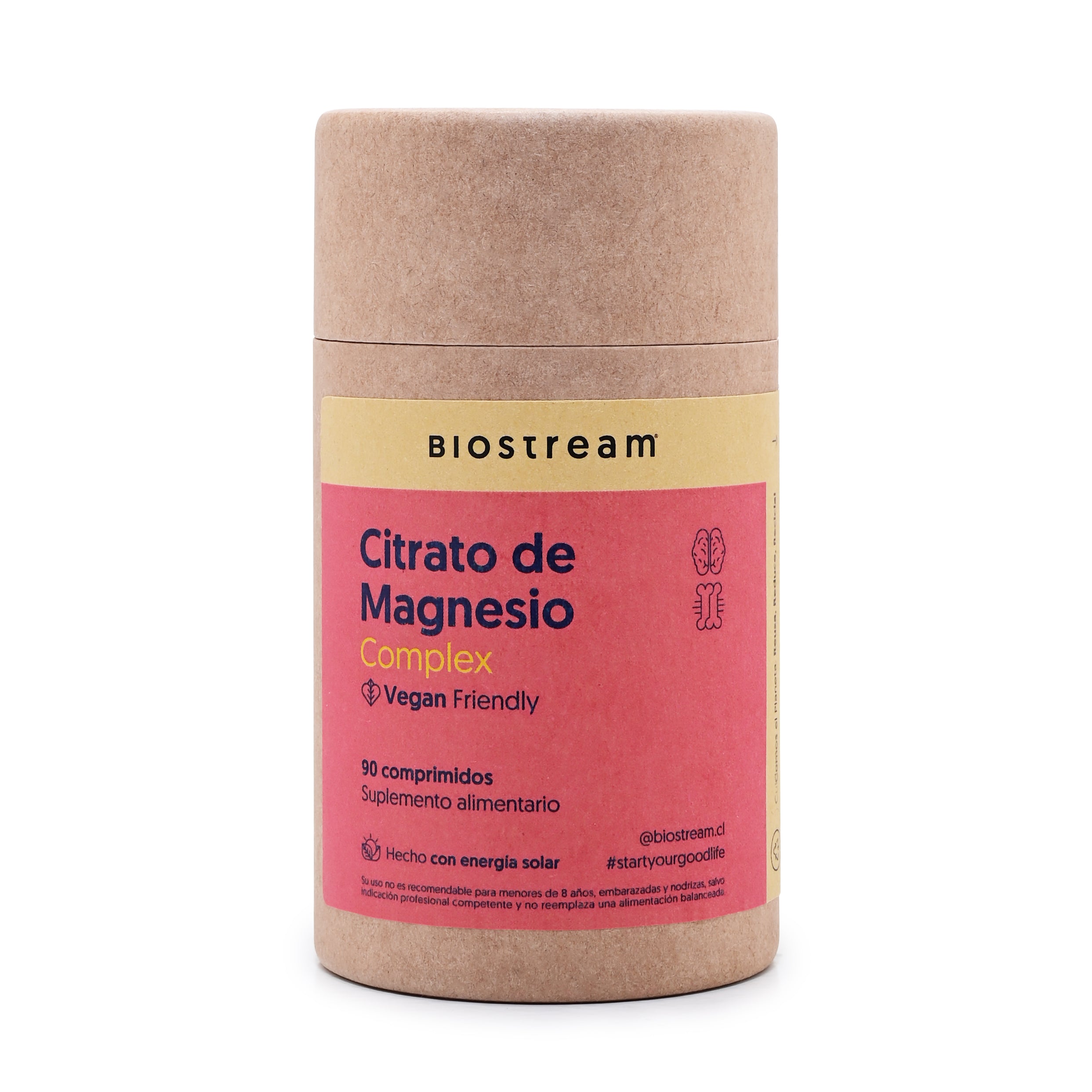 Citrato de Magnesio, Vitamina D & Vitamina B6 90 Comprimidos Vegano
