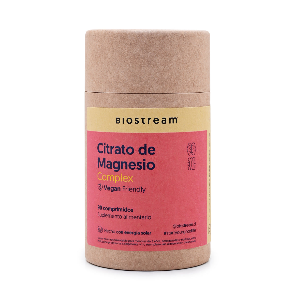 Citrato de Magnesio, Vitamina D & Vitamina B6 90 Comprimidos Vegano