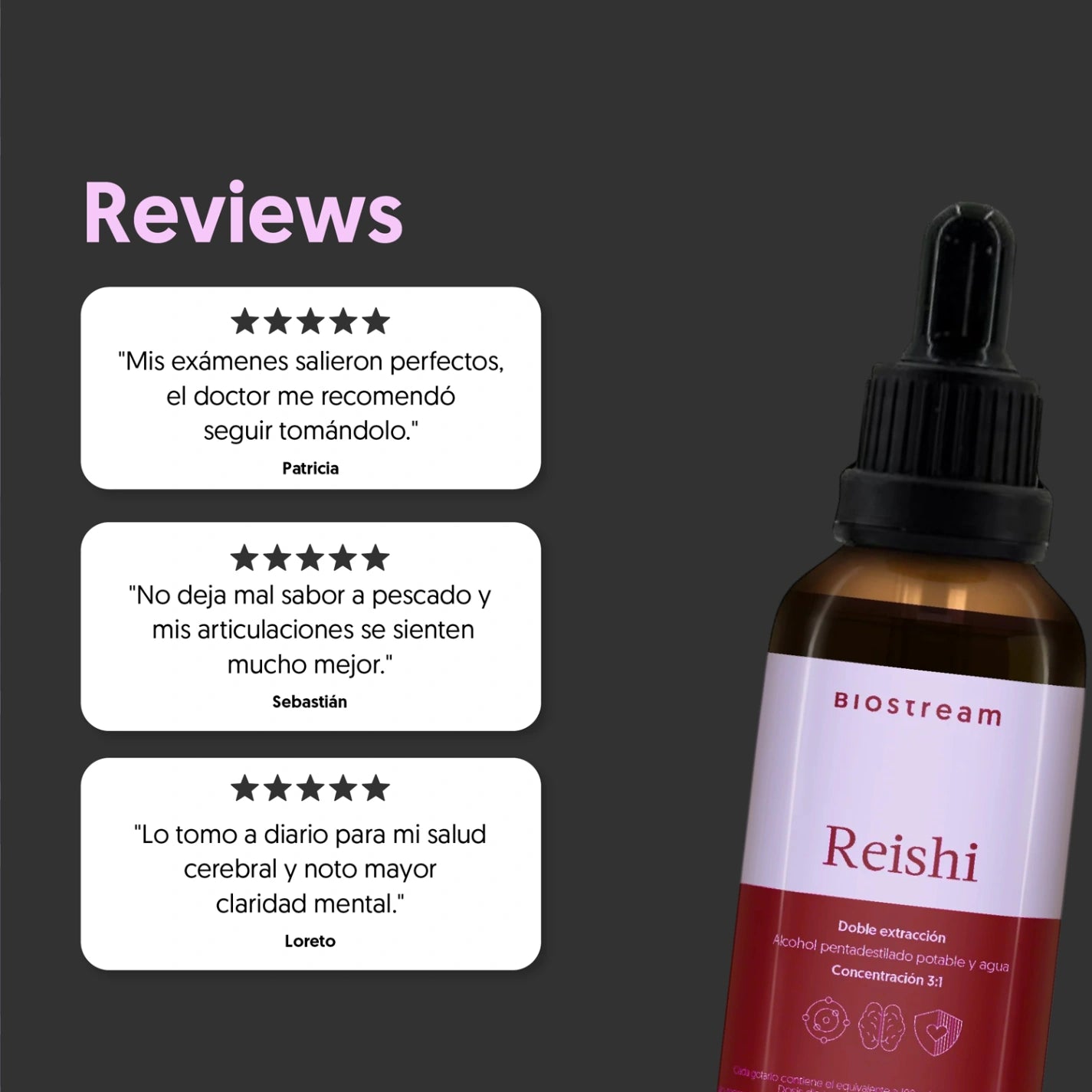 Hongo Reishi en Gotas - Ultra Concentrado 30ml