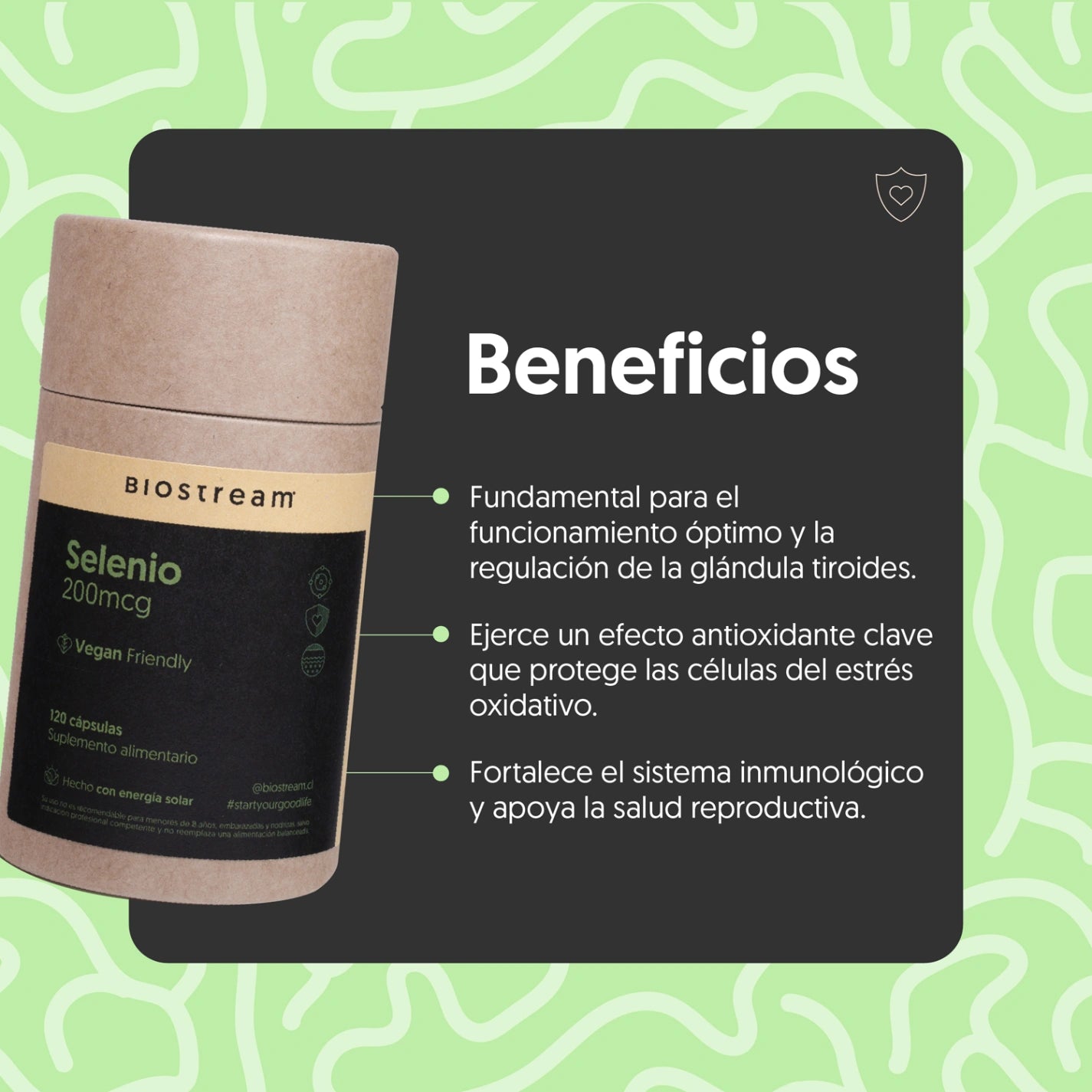 Selenio 200mcg 120 Capsulas Vegano