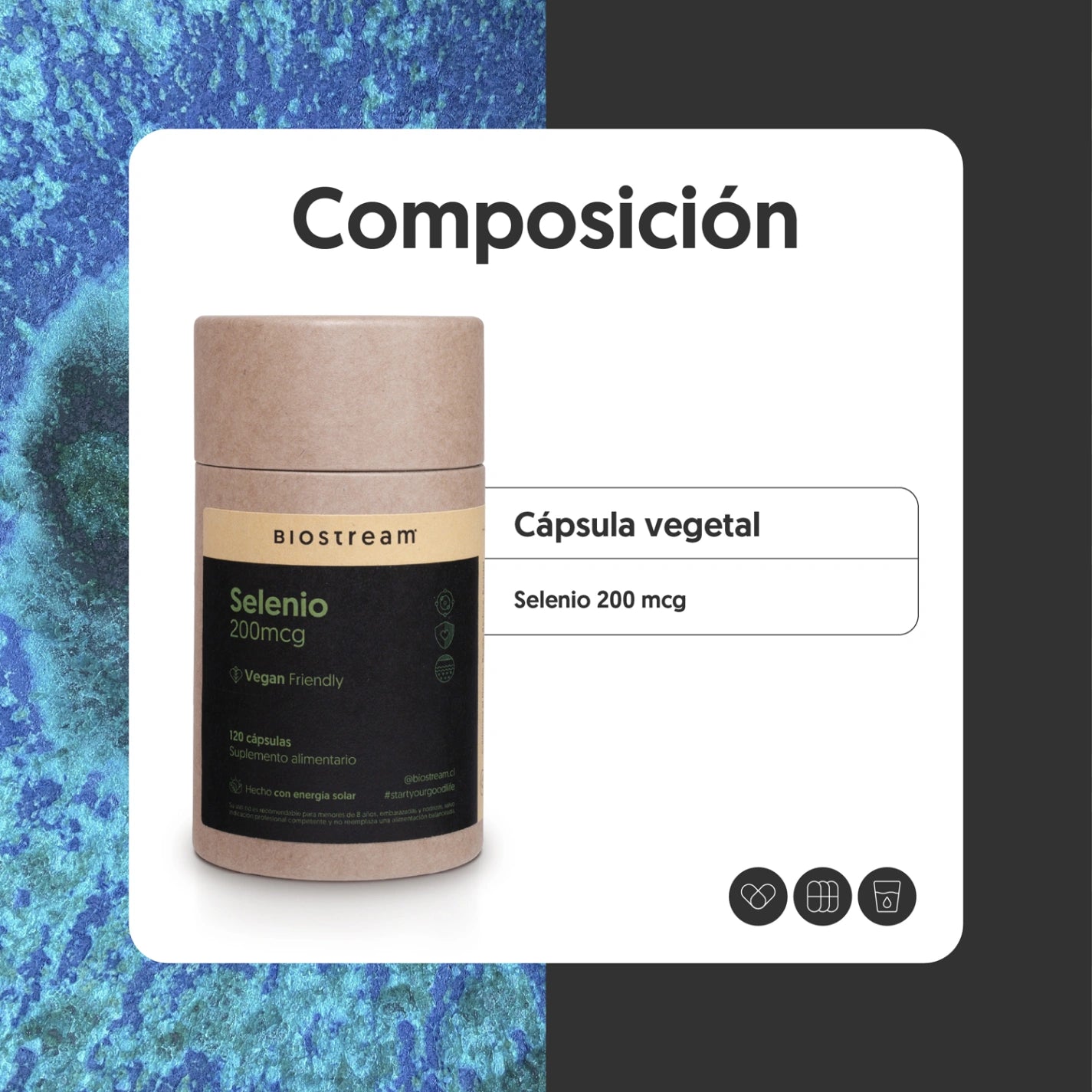 Selenio 200mcg 120 Capsulas Vegano