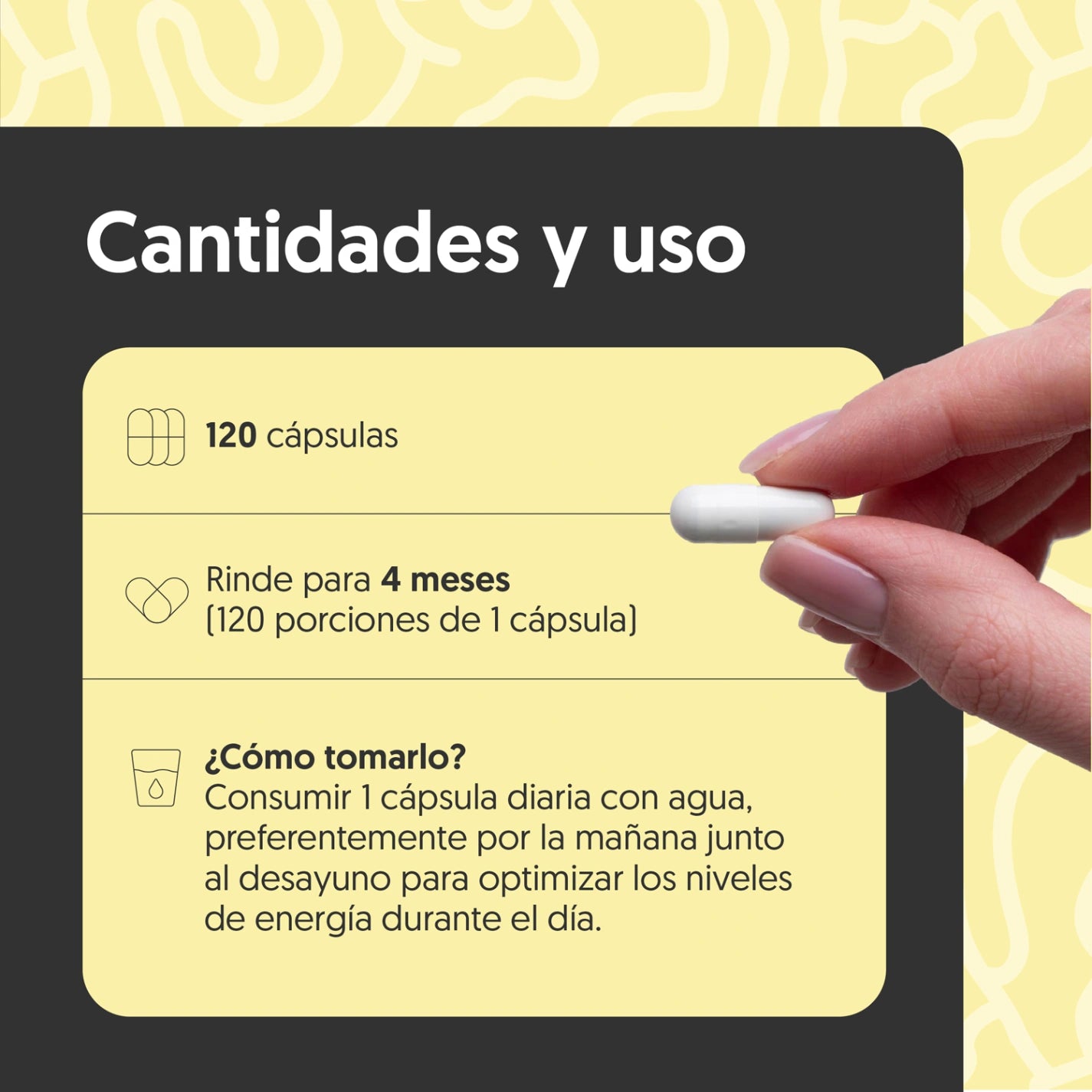 Vitamina B12 12mcg 120 Cápsulas Vegana