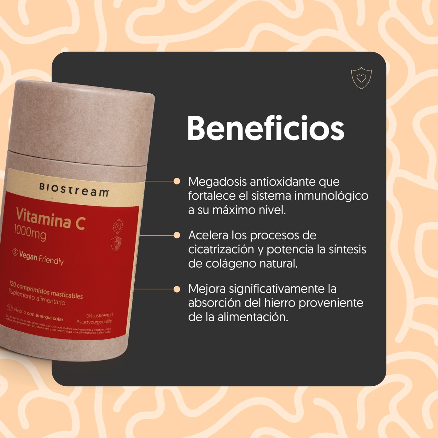 Vitamina C 1000mg 120 Comprimidos Vegano