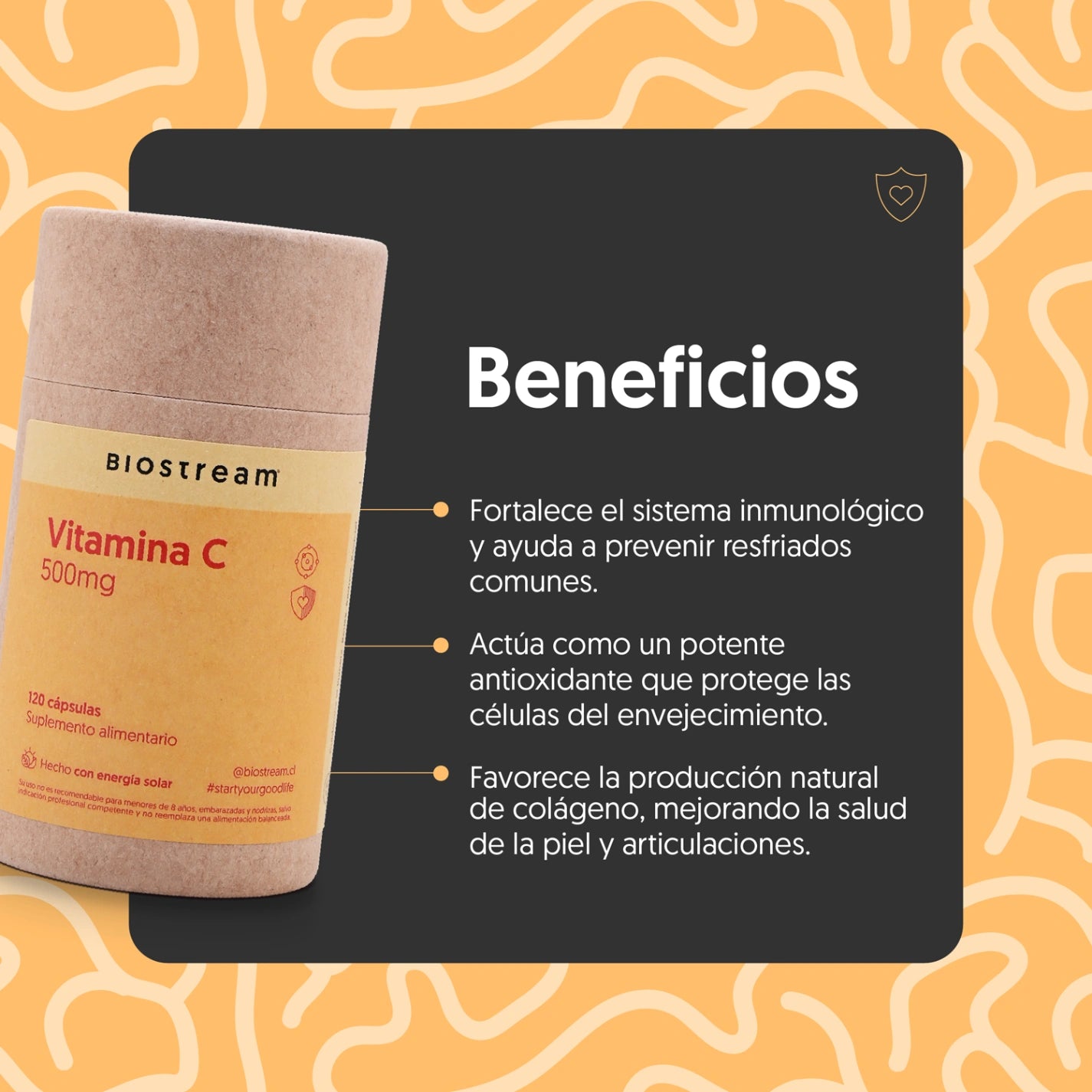 Vitamina C 500mg 120 Cápsulas