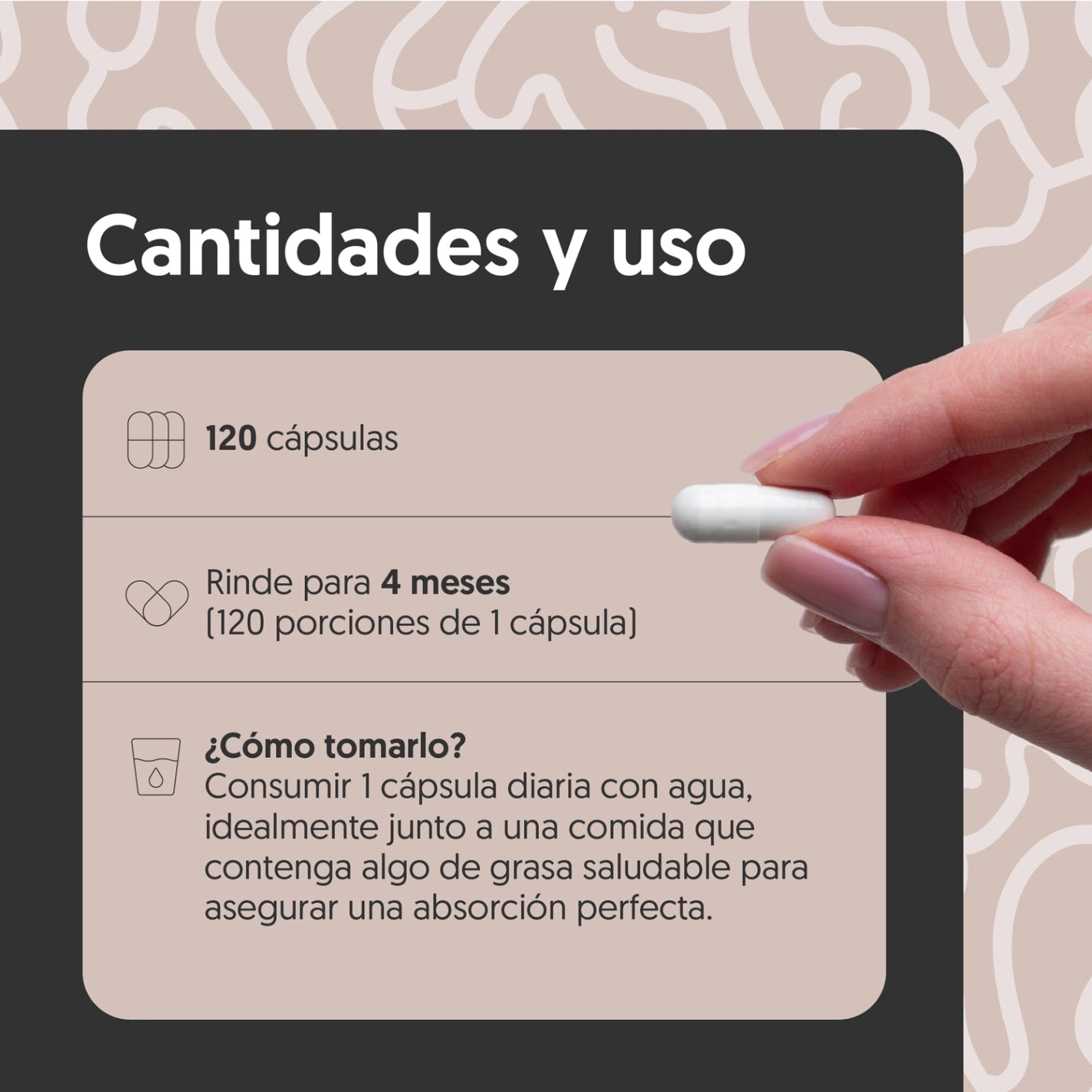 Vitamina K2 200mcg 120 Cápsulas Vegano