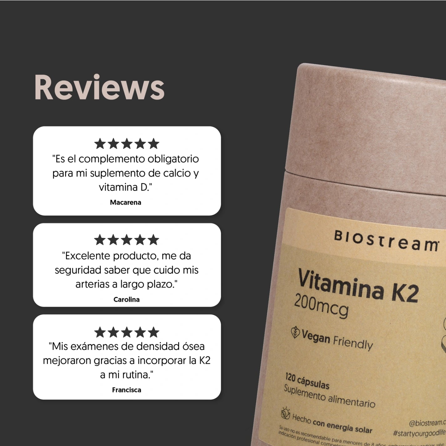 Vitamina K2 200mcg 120 Cápsulas Vegano